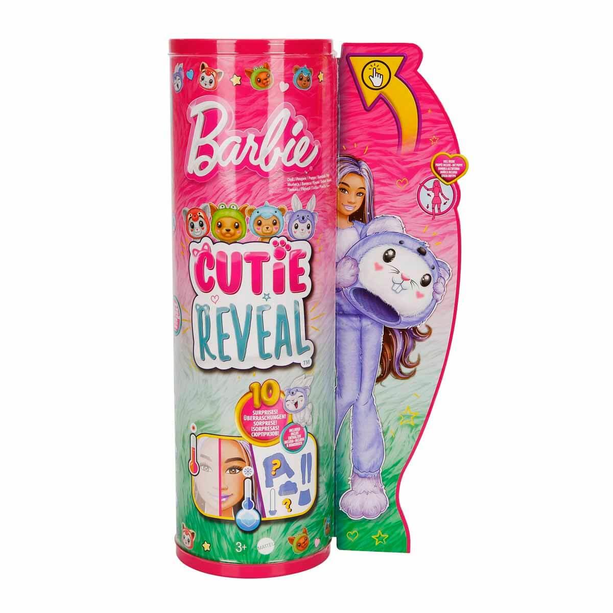 Manken Bebekler, Barbie, Barbie Cutie Reveal Bebek Serisi HRK22 HRK26 Mor