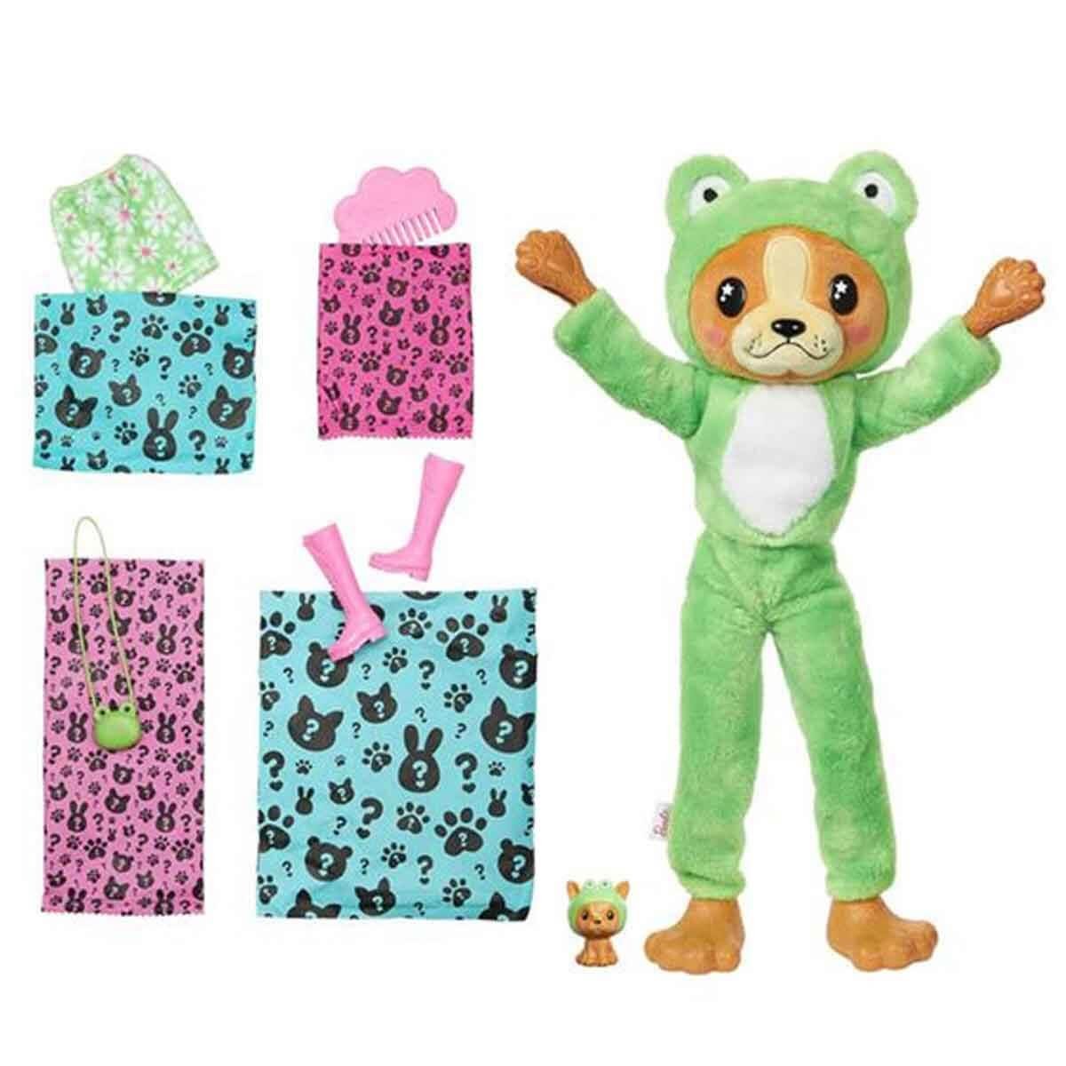 Manken Bebekler, Barbie, Barbie Cutie Reveal Bebek Serisi HRK22 HRK24 Yeşil