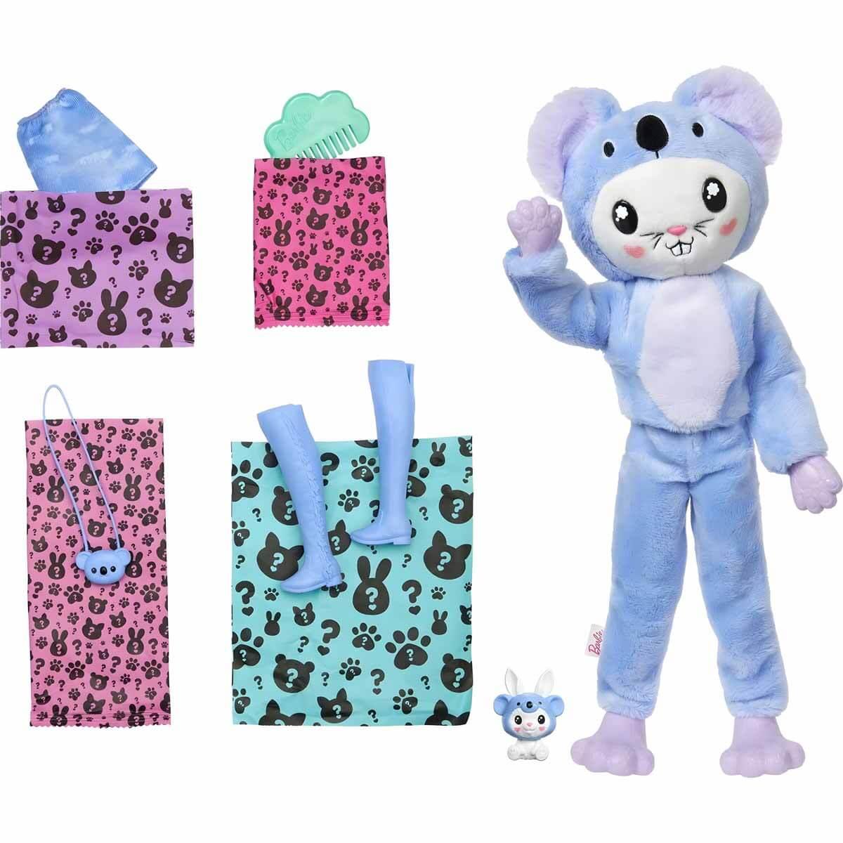 Manken Bebekler, Barbie, Barbie Cutie Reveal Bebek Serisi HRK22 HRK26 Mor