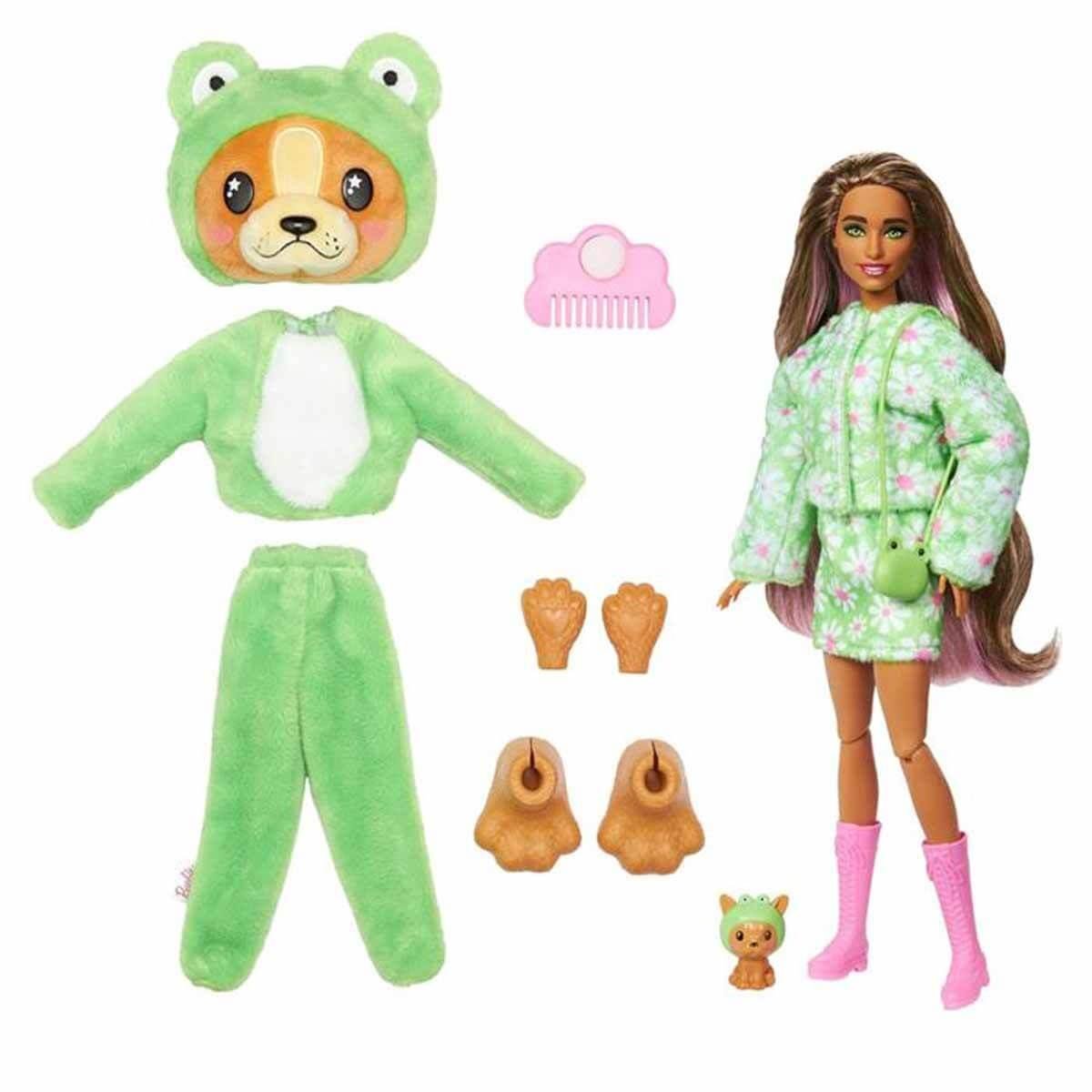 Manken Bebekler, Barbie, Barbie Cutie Reveal Bebek Serisi HRK22 HRK24 Yeşil