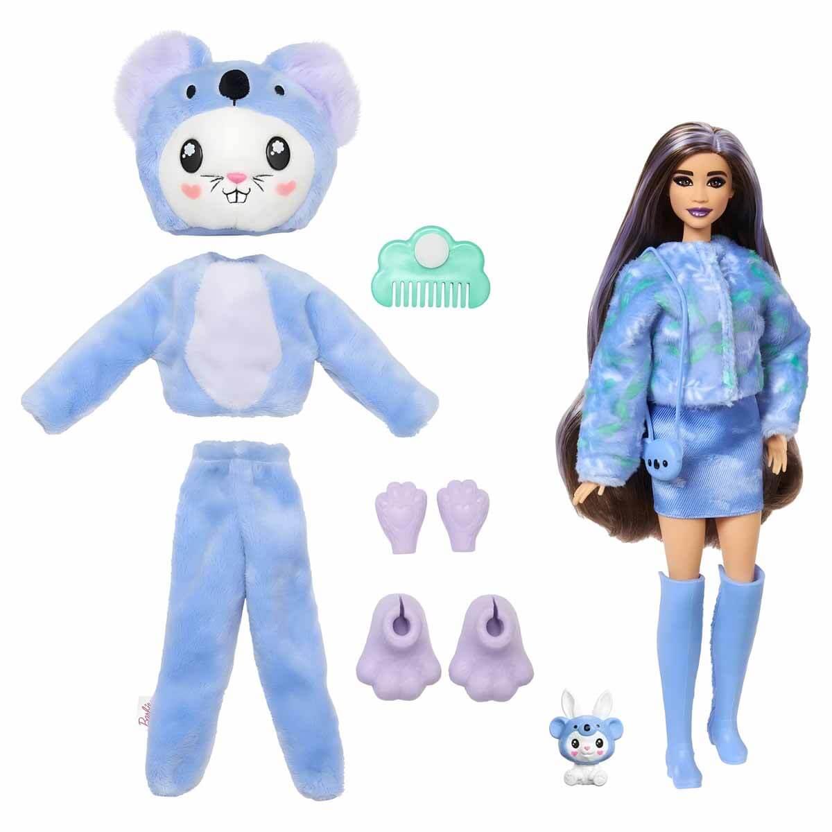 Manken Bebekler, Barbie, Barbie Cutie Reveal Bebek Serisi HRK22 HRK26 Mor