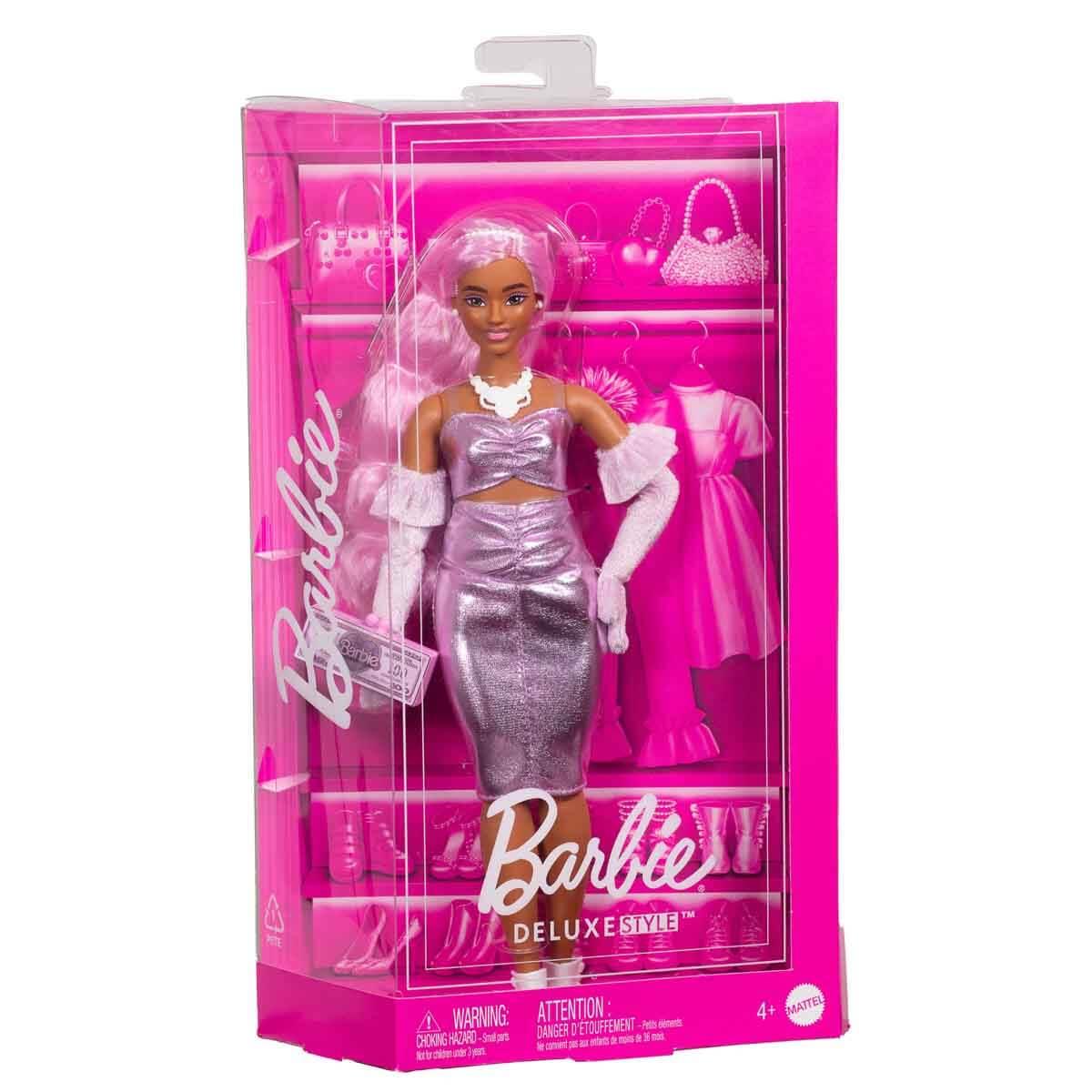 Manken Bebekler, Barbie, Barbie Deluxe Style Pembe Saçlı Bebek HYV24 HYV25