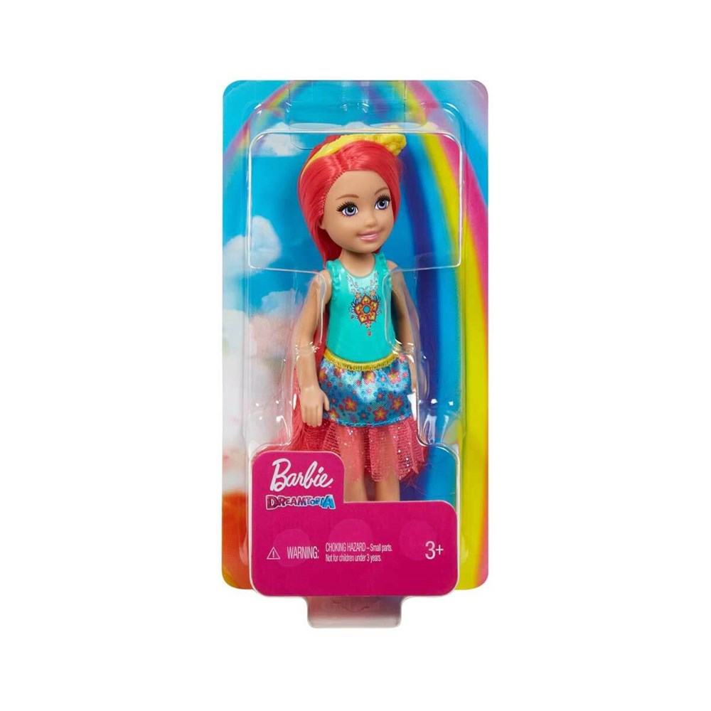 Manken Bebekler, Barbie, Barbie Dreamtopia Chelsea Prenses Bebekler GJJ93 GJJ97 Pembe Saç