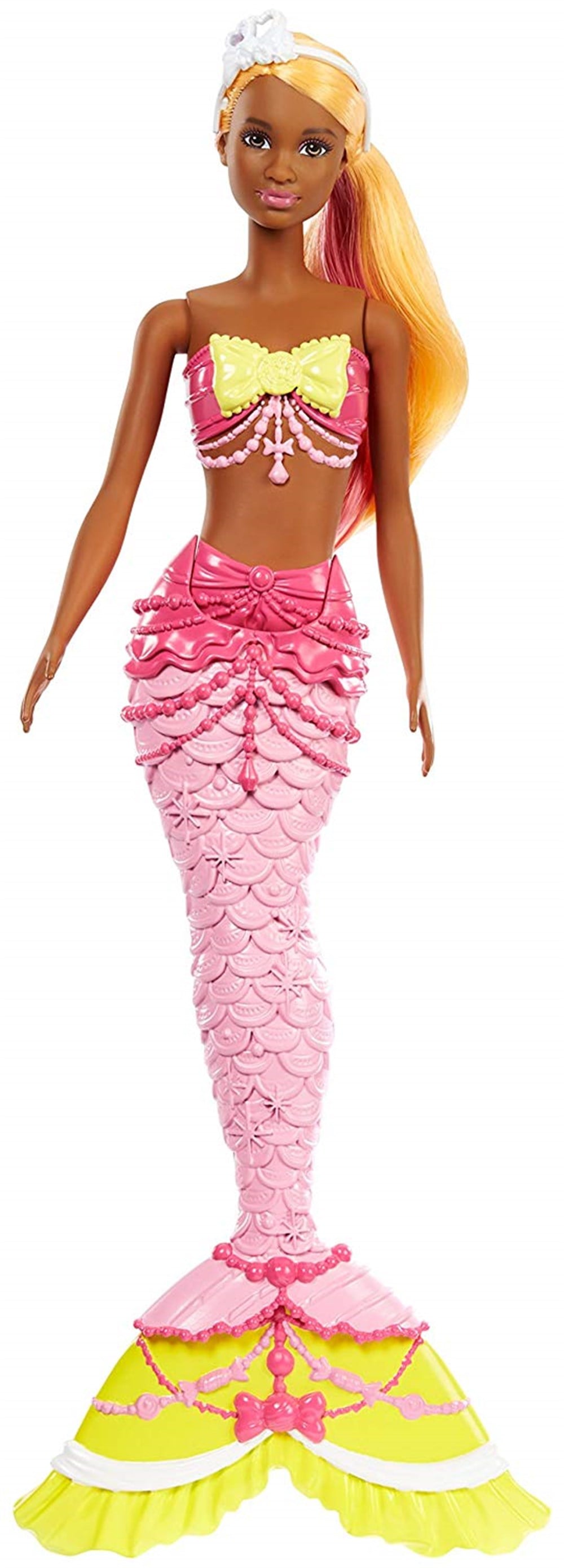 Manken Bebekler, Barbie, Barbie Dreamtopia Deniz Kızı Bebekler Sarı Kuyruk FJC89 FJC91