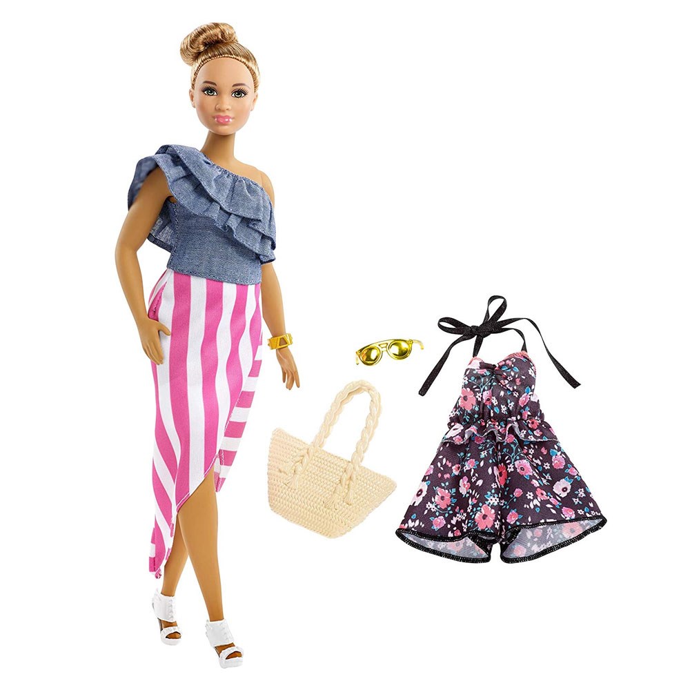Manken Bebekler, Barbie, Barbie Fashionistas Bebek Yedek Elbiseli Büyüleyici Parti Bebekleri FJF67