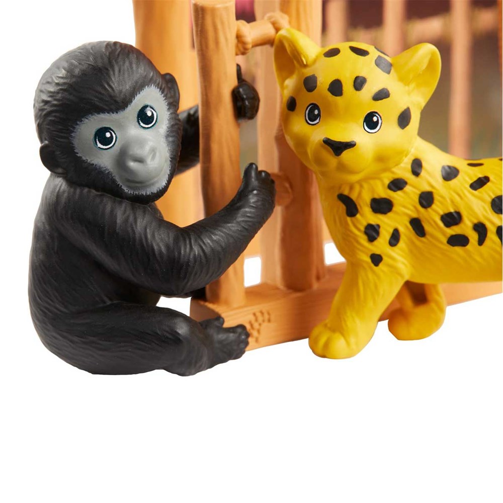 Manken Bebekler, Barbie, Barbie Ken ve Meslekleri Oyun Setleri GJM32 GJM33 Vahşi Doğa Veterineri