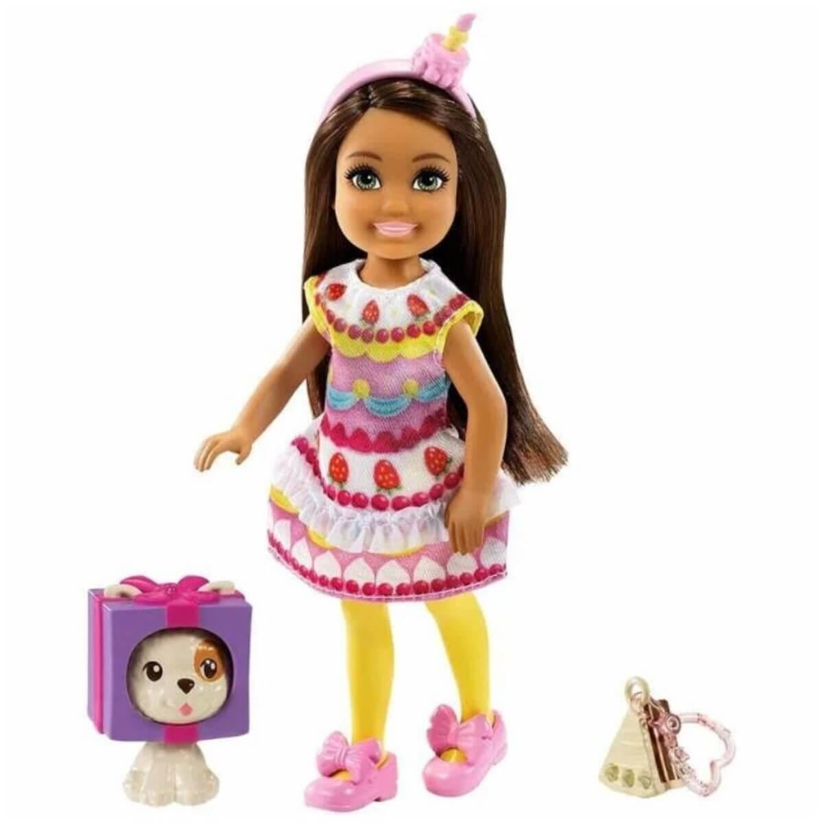 Manken Bebekler, Barbie, Barbie Kostümlü Chelsea ve Hayvancığı Oyun Setleri GHV69 GRP71