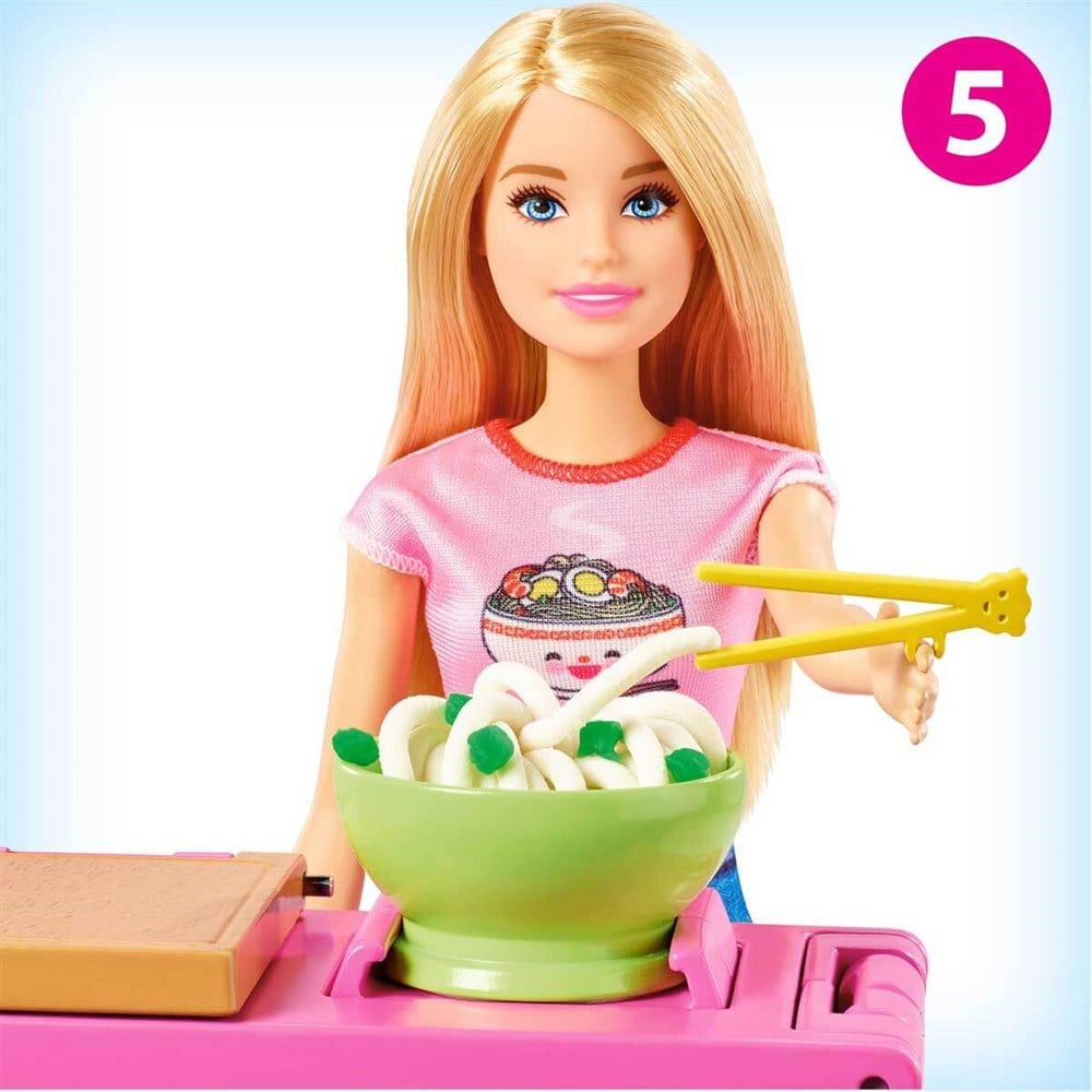 Manken Bebekler, Barbie, Barbie Noodle Yapıyor Oyun Seti GHK43