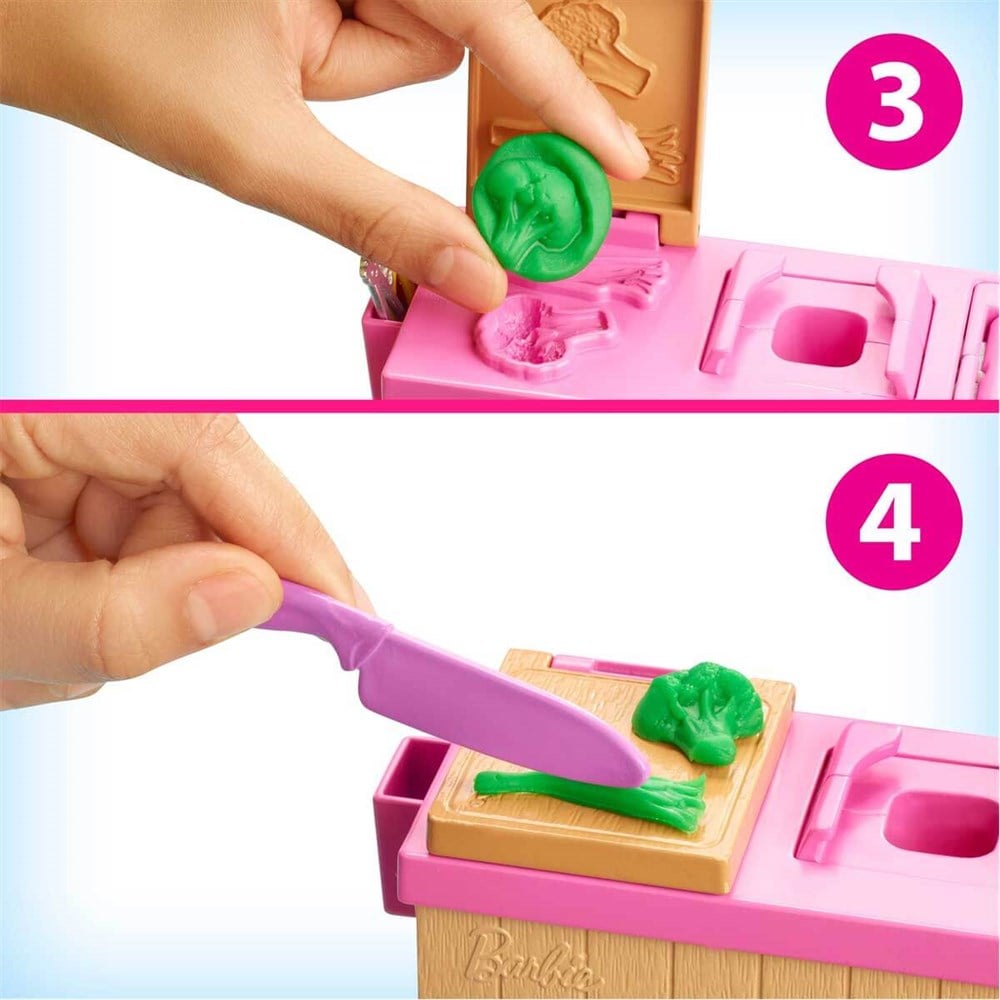 Manken Bebekler, Barbie, Barbie Noodle Yapıyor Oyun Seti GHK43