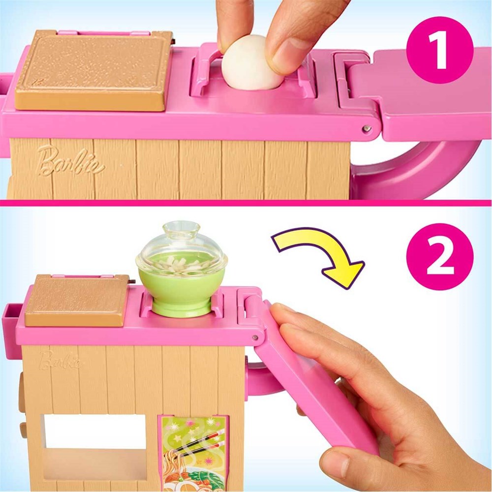 Manken Bebekler, Barbie, Barbie Noodle Yapıyor Oyun Seti GHK43