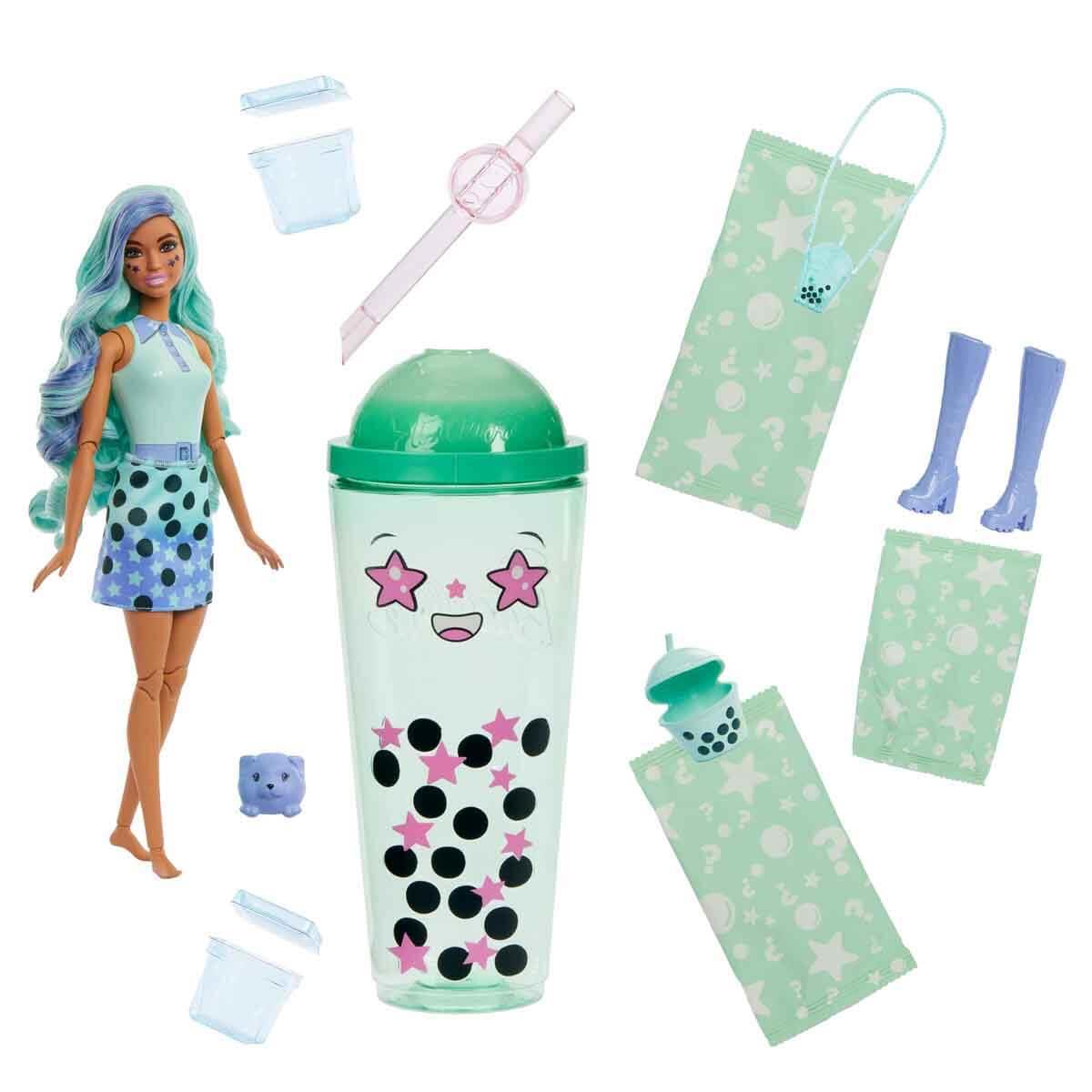 Manken Bebekler, Barbie, Barbie Pop Reveal Bubble Tea Serisi HTJ18 HTJ21 Green Tea