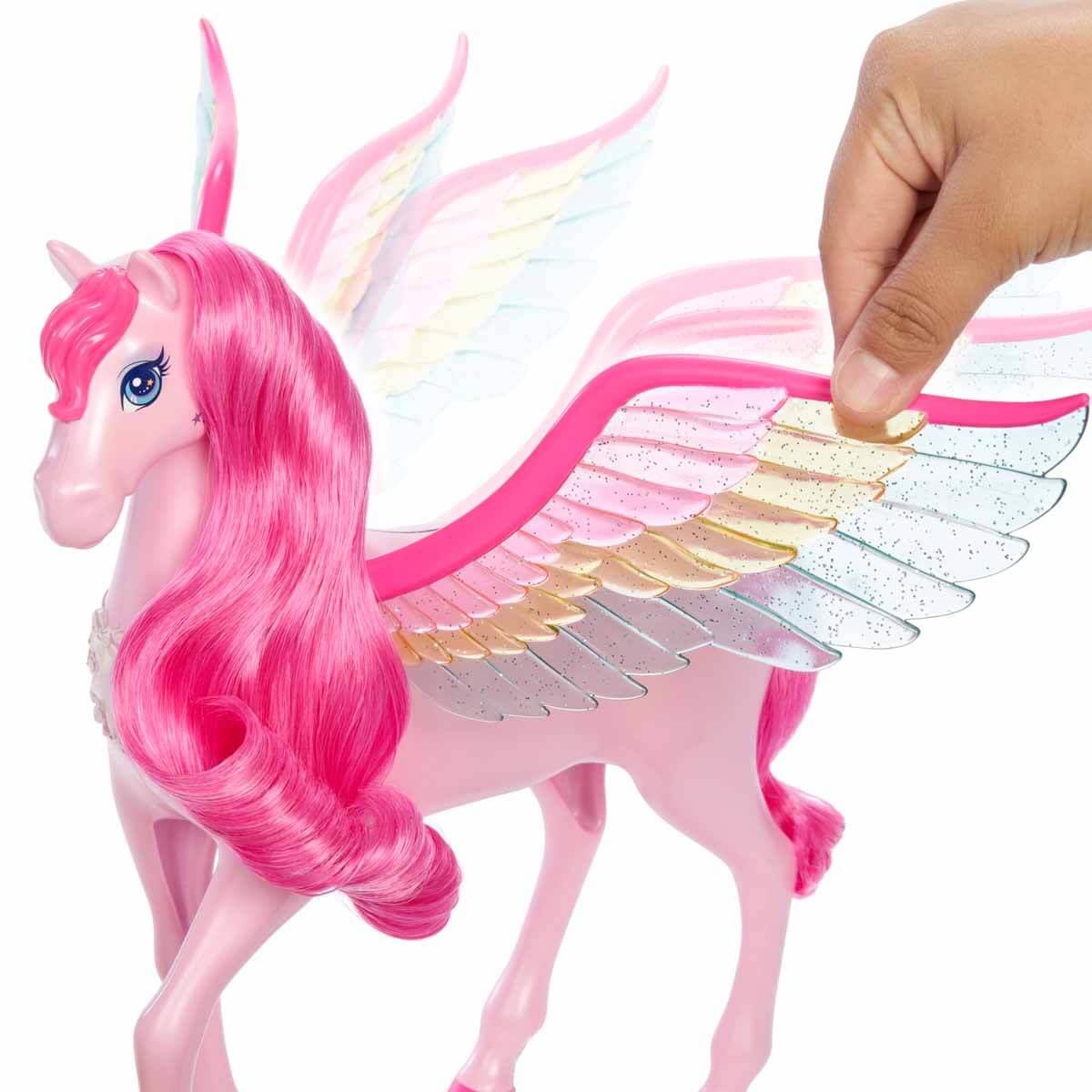 Manken Bebekler, Barbie, Barbie Sesli ve Işıklı Magic Pegasus ve Aksesuarları HLC40