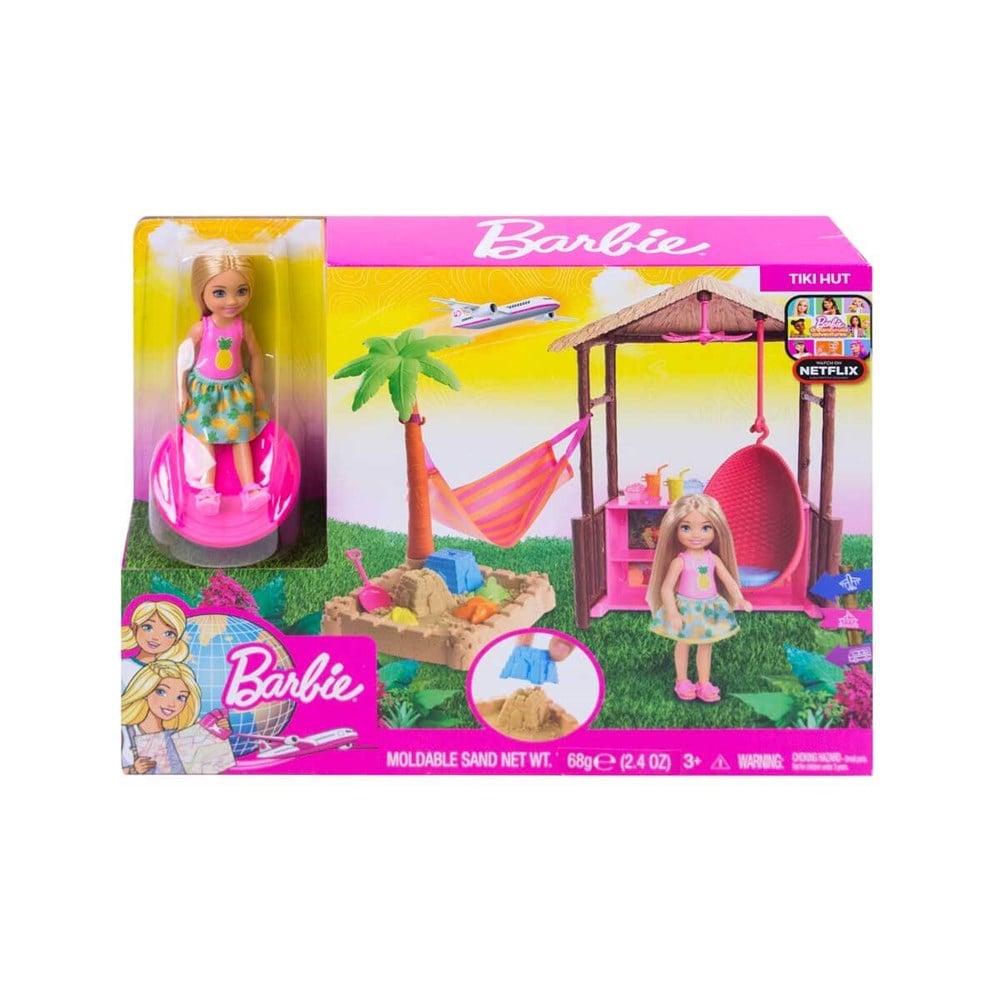 Manken Bebekler, Barbie, Barbie Seyahatte Chelseanin Kum Eğlencesi Oyun Seti FWV24