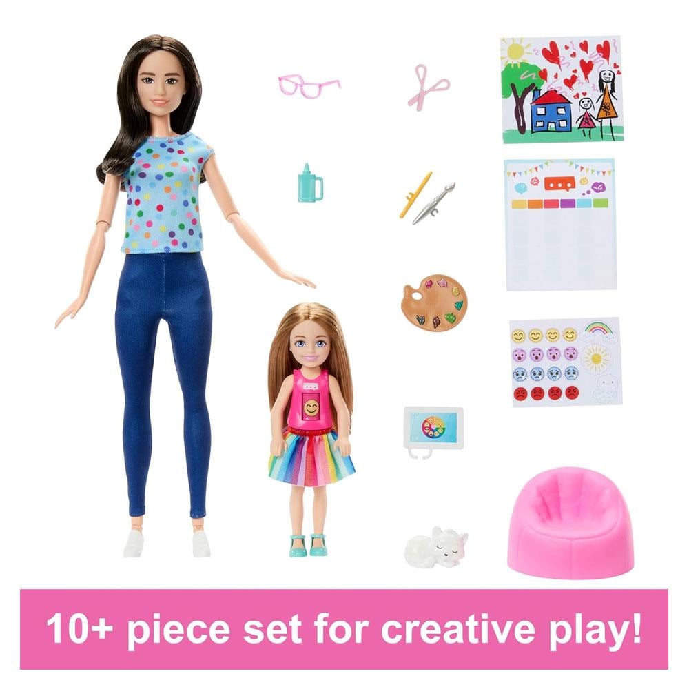 Manken Bebekler, Barbie, Barbie ve Chelsea Sanat Atölyesi Oyun Seti HRG48