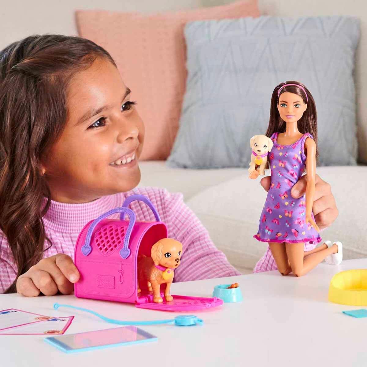 Manken Bebekler, Barbie, Barbie ve Köpekçikleri Oyun Seti HKD86