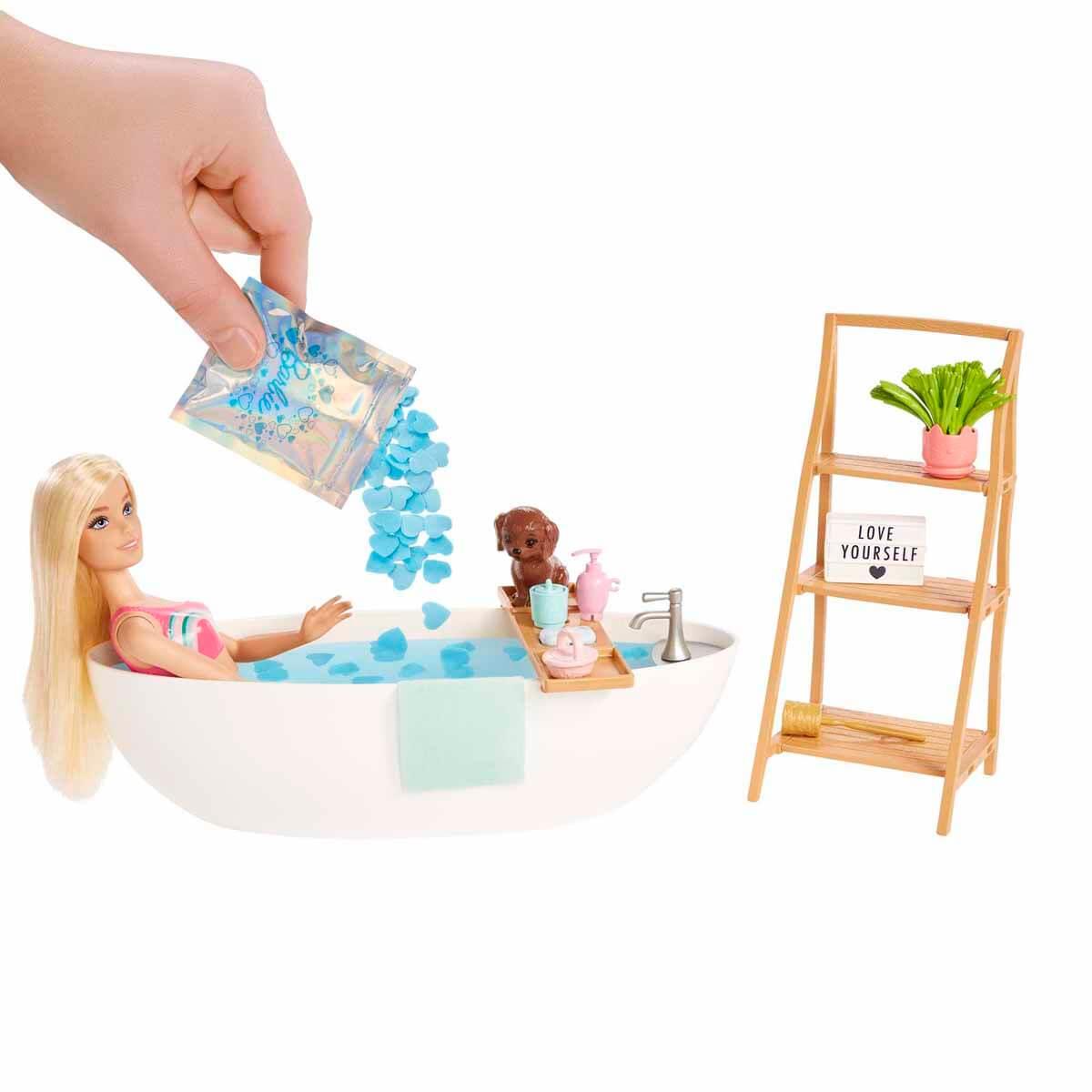 Manken Bebekler, Barbie, Barbie Wellness Barbie'nin Spa Günü Oyun Seti HKT92