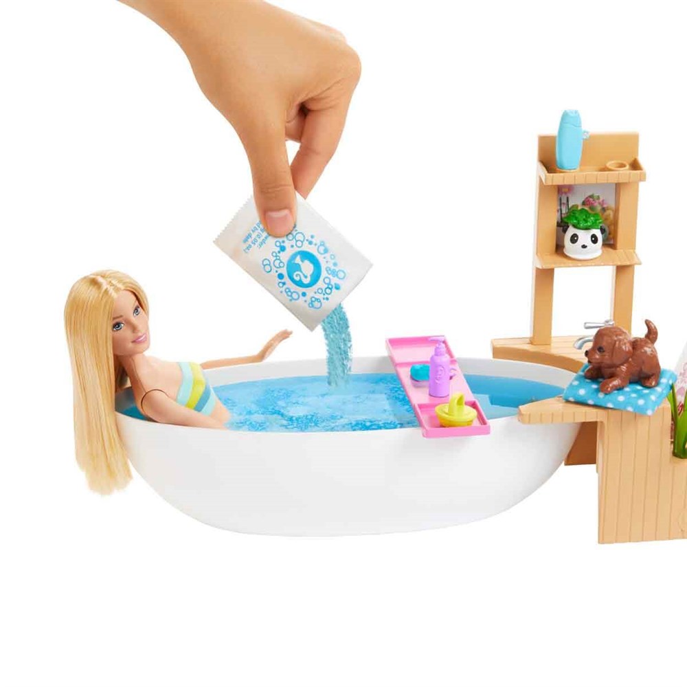 Manken Bebekler, Barbie, Barbie Wellness Barbie'nin Spa Günü Oyun Seti GJN32