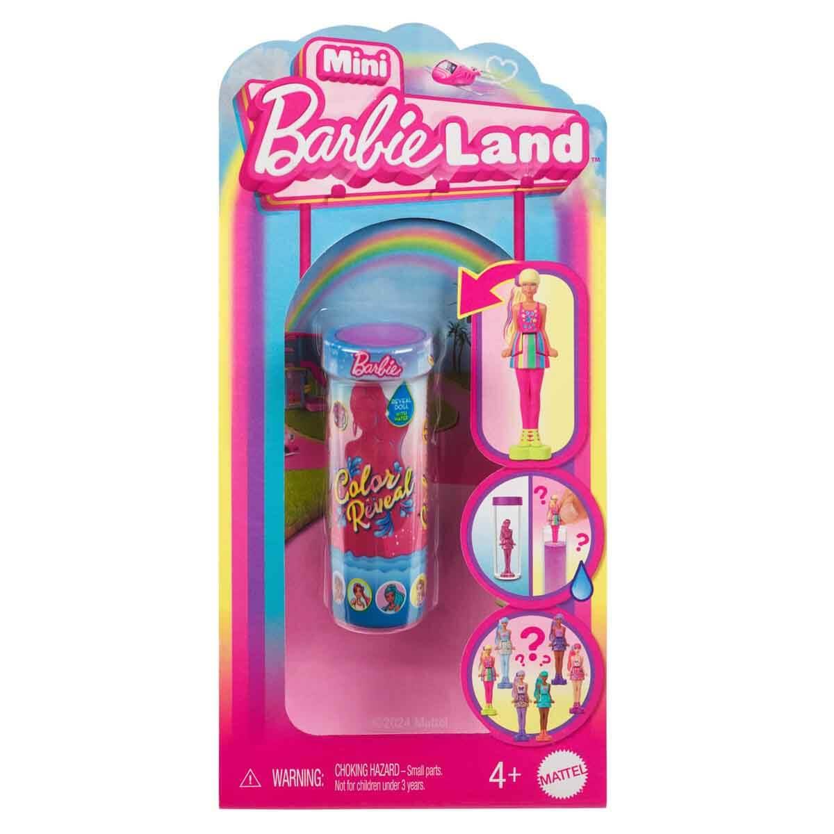 Manken Bebekler, Mattel, Mini BarbieLand Color Reveal Bebek Sürpriz Paket HYF28