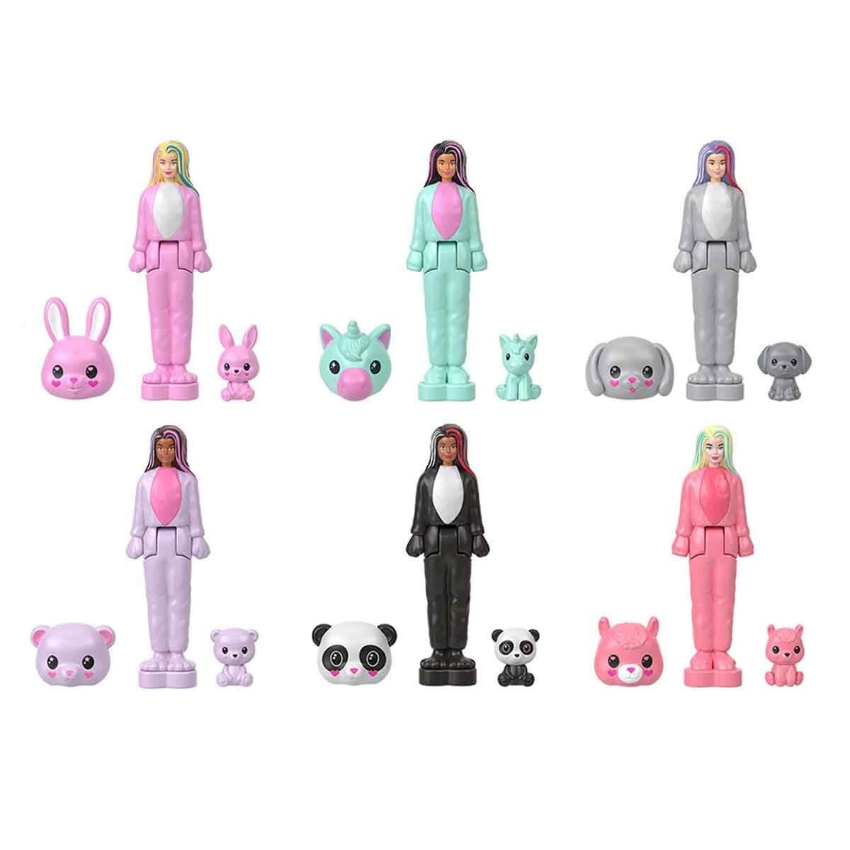 Manken Bebekler, Mattel, Mini BarbieLand Cutie Reveal Sürpriz Paket HYM25