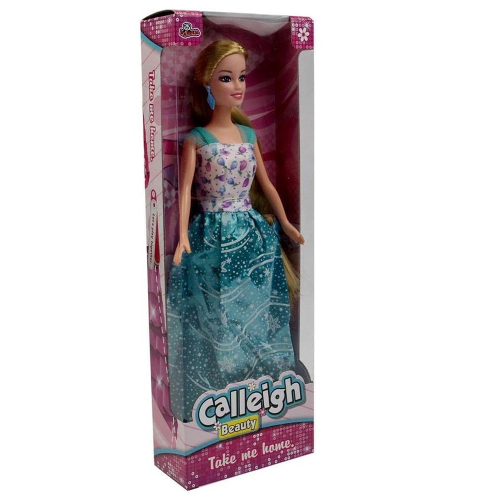 Manken Bebekler, Vardem, Oyuncak Esmer Manken Bebek Pembe Elbiseli Uzun Saçlı 60604