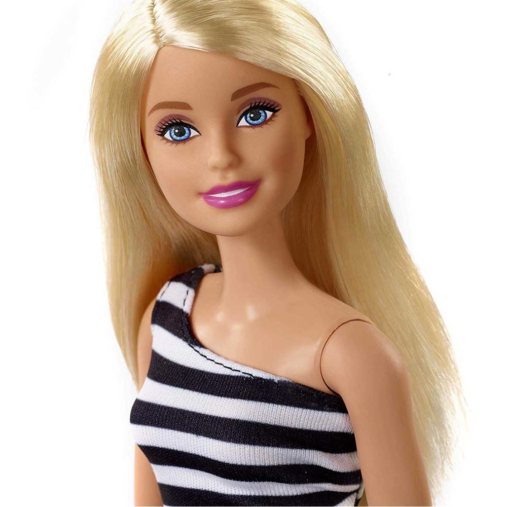 Manken Bebekler, Barbie, Pırıltılı Barbie - Siyah Çizgili T7580 FXL68