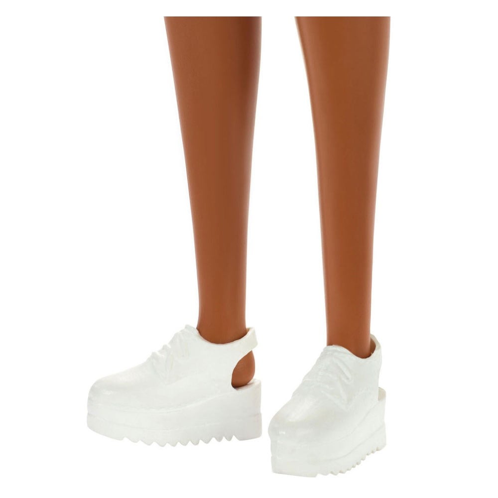 Manken Bebekler, Barbie, Şık Barbie Bebek T7439 GHW47 Sarı Kalpli Elbise