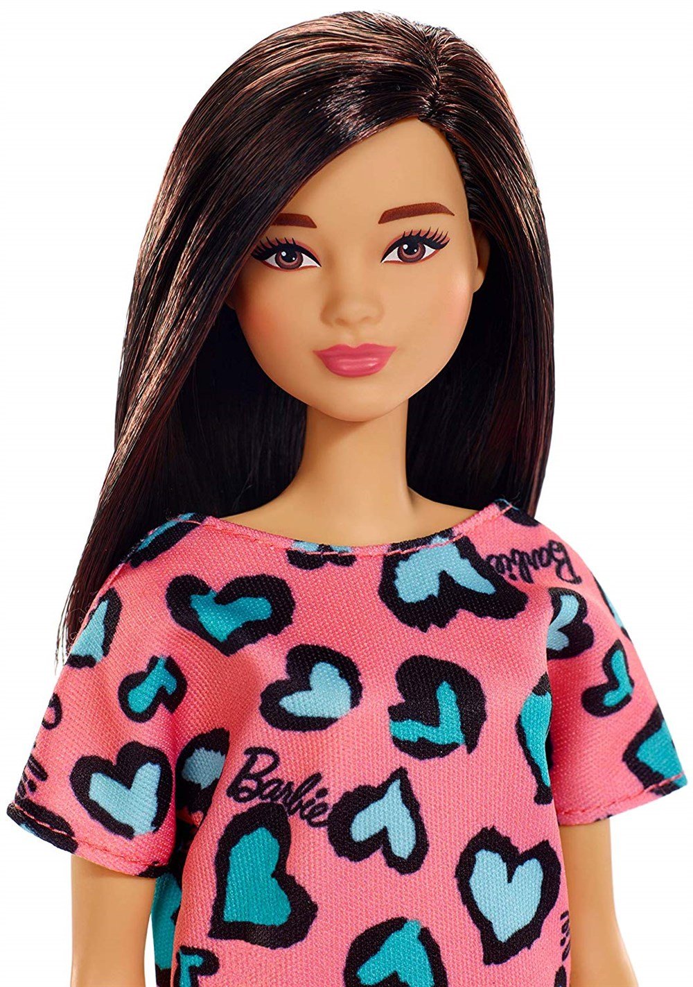 Manken Bebekler, Barbie, Şık Barbie Esmer Kalpli Elbise T7439 GHW46