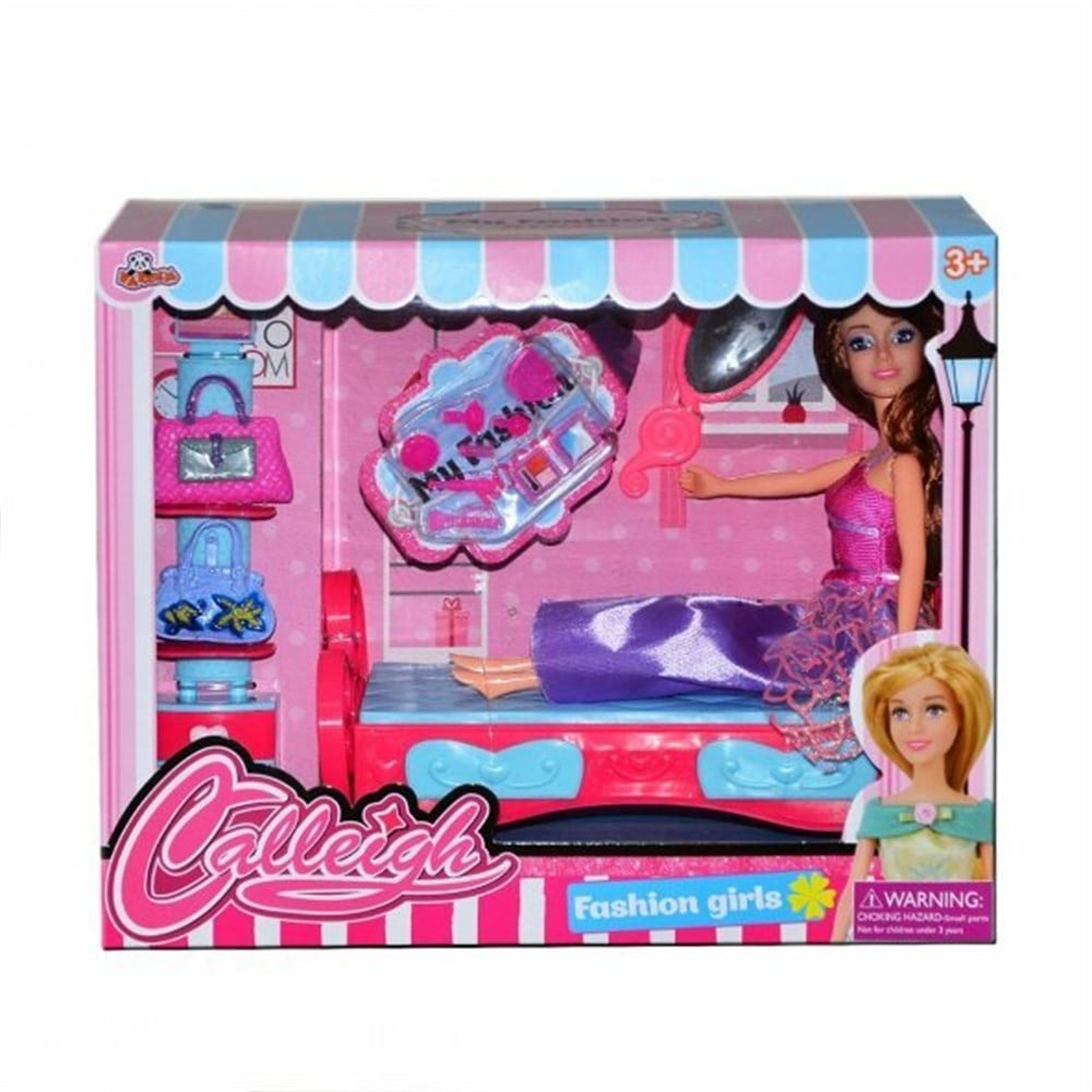 Manken Bebekler, Vardem, Vardem Bebeğim ve Yatak Odası Oyun Seti 57741 Mor