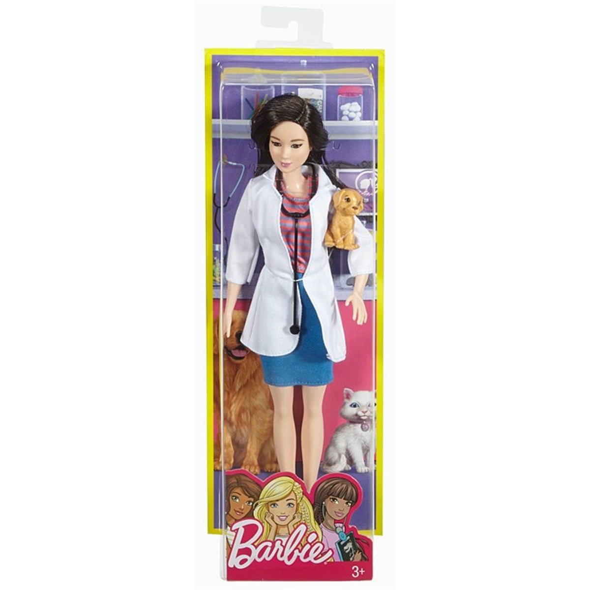 Mattel Barbie Kariyer Bebekleri Veteriner Hekim Bebek DVF50 DVF58