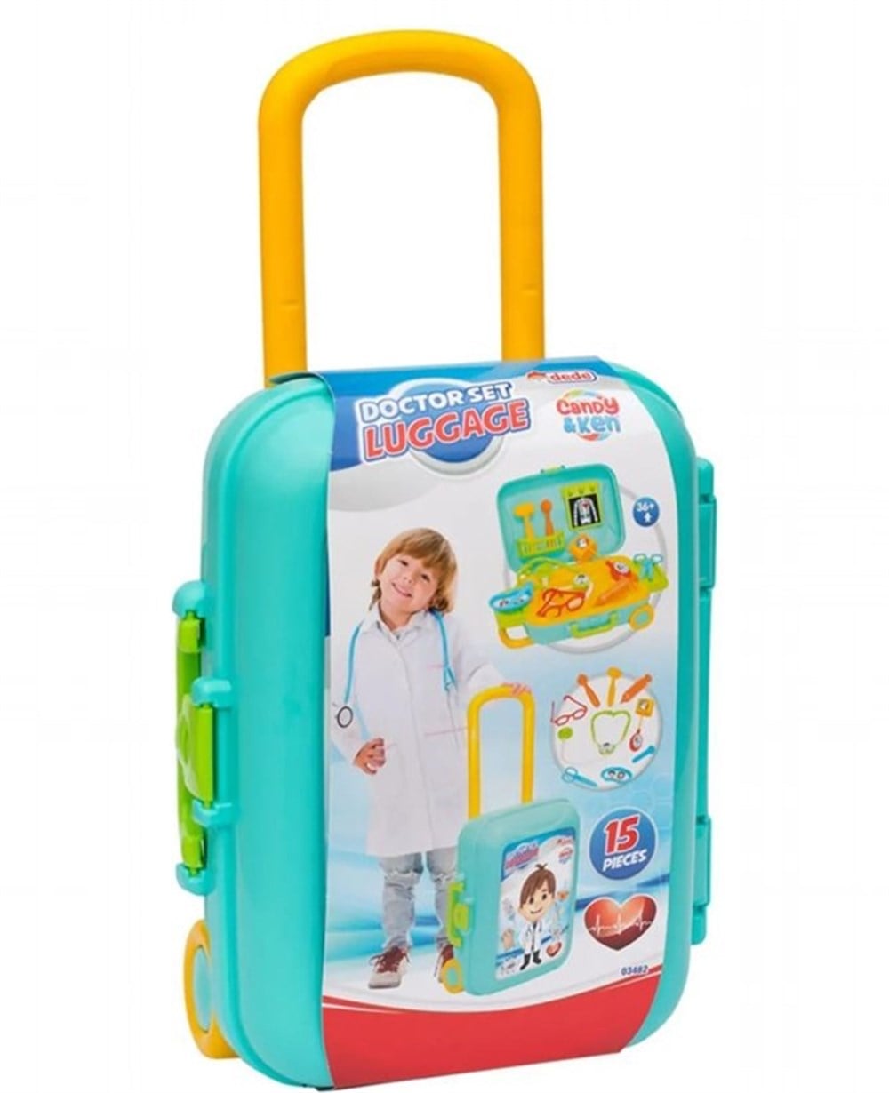 Mesleki Oyuncaklar, Dede, Dede Candy ve Ken Doktor Set Bavulum 15 Parça