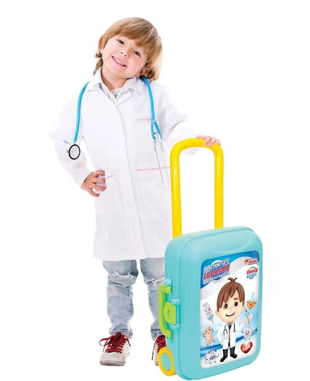 Mesleki Oyuncaklar, Dede, Dede Candy ve Ken Doktor Set Bavulum 15 Parça