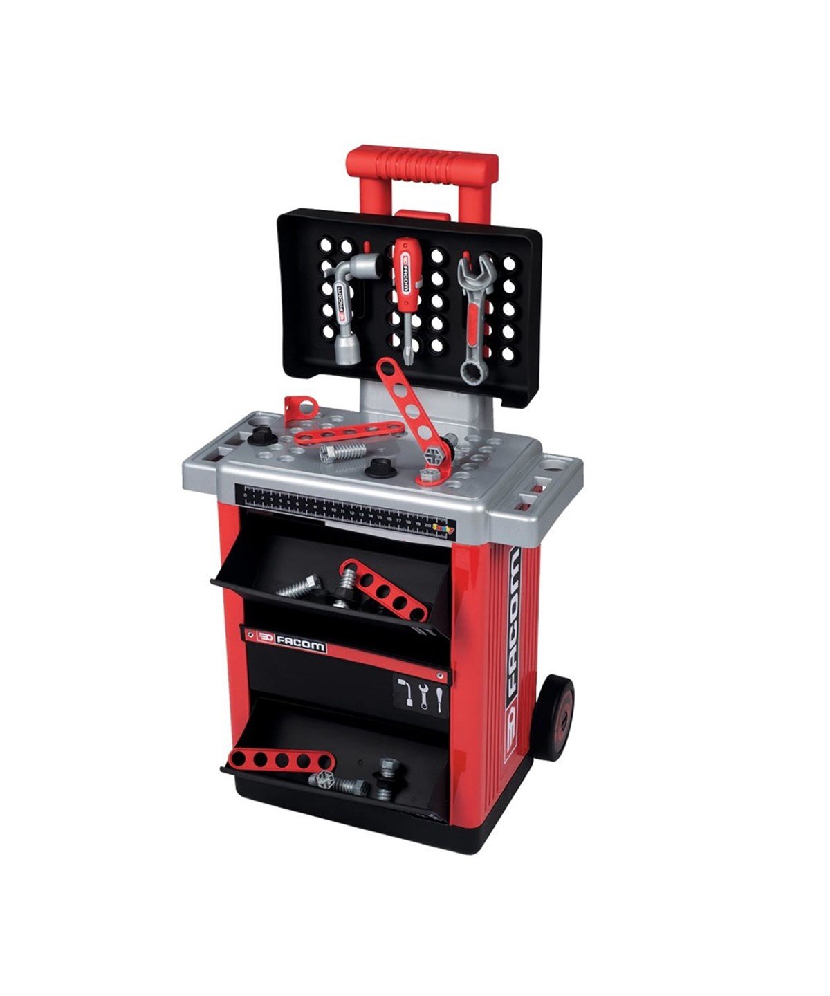 Mesleki Oyuncaklar, SMOBY, Smoby Facom Workbench Center 76 00 360218 Tekerlekli Tamir Tezgahı