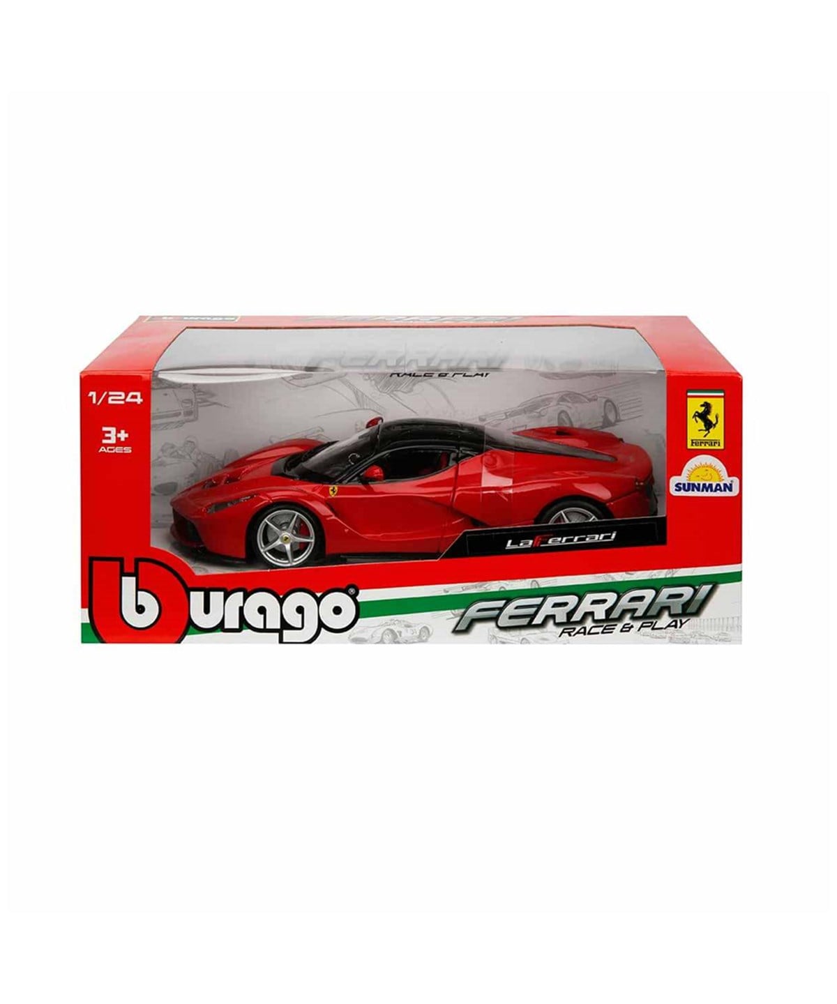 Metal Model Arabalar, Sunman, Burago 1:24 Ferrari LaFerrari