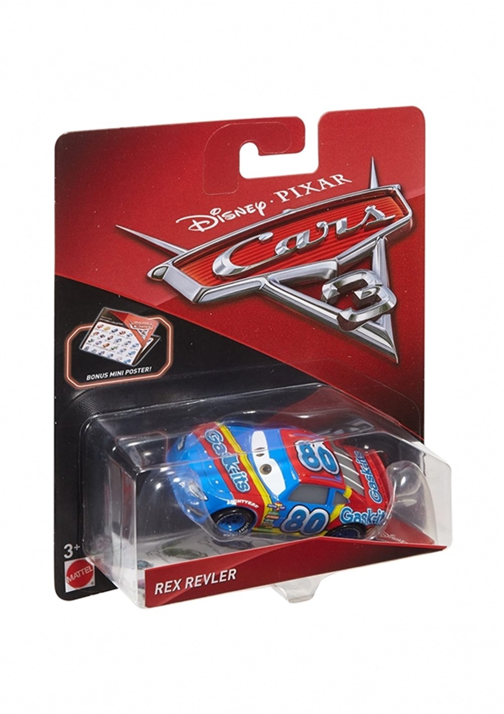 Metal Model Arabalar, Cars, Cars 3 Tekli Karakter Araçlar DXV29 DXV56 Rex Revler Gask-it