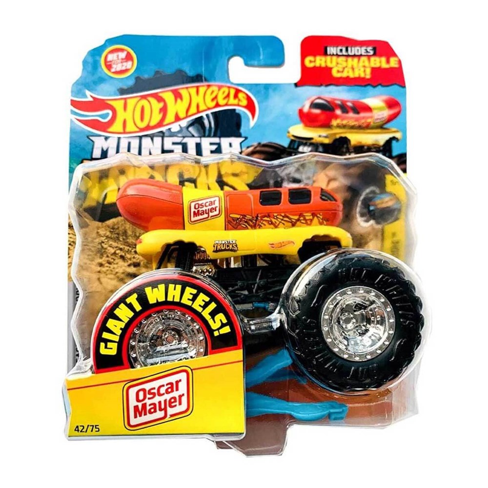 Metal Model Arabalar, Hot Wheels, Hot Wheels Monster Trucks 1:64 Arabalar FYJ44 GJD82 Oscar Mayer