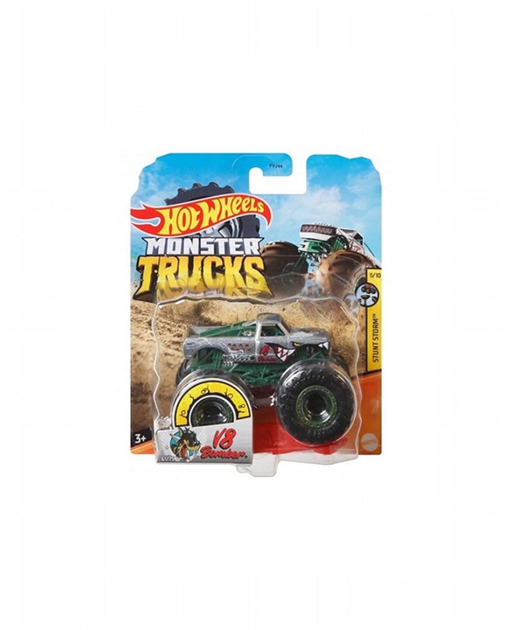 Metal Model Arabalar, Hot Wheels, Hot Wheels Monster Trucks 1:64 Arabalar FYJ44 GJF41 V8 Bomber