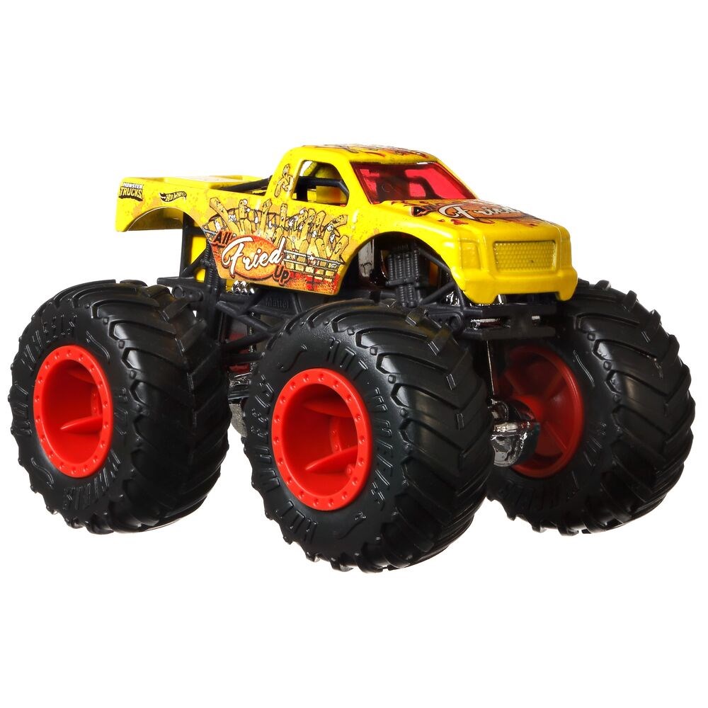 Metal Model Arabalar, Hot Wheels, Hot Wheels Monster Trucks 1:64 Arabalar FYJ44 GJD91 All Fried Up