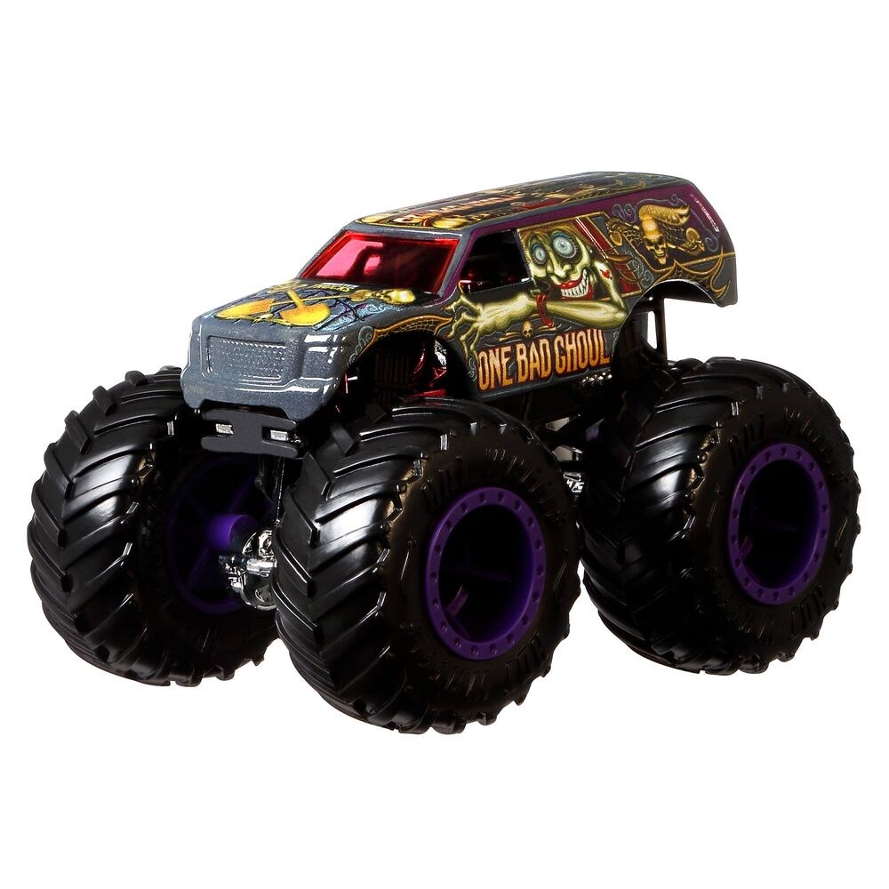 887961705393, Metal Model Arabalar, Hot Wheels, Hot Wheels Monster Trucks 1:64 Arabalar FYJ44 GJD99 One Bad Ghoul