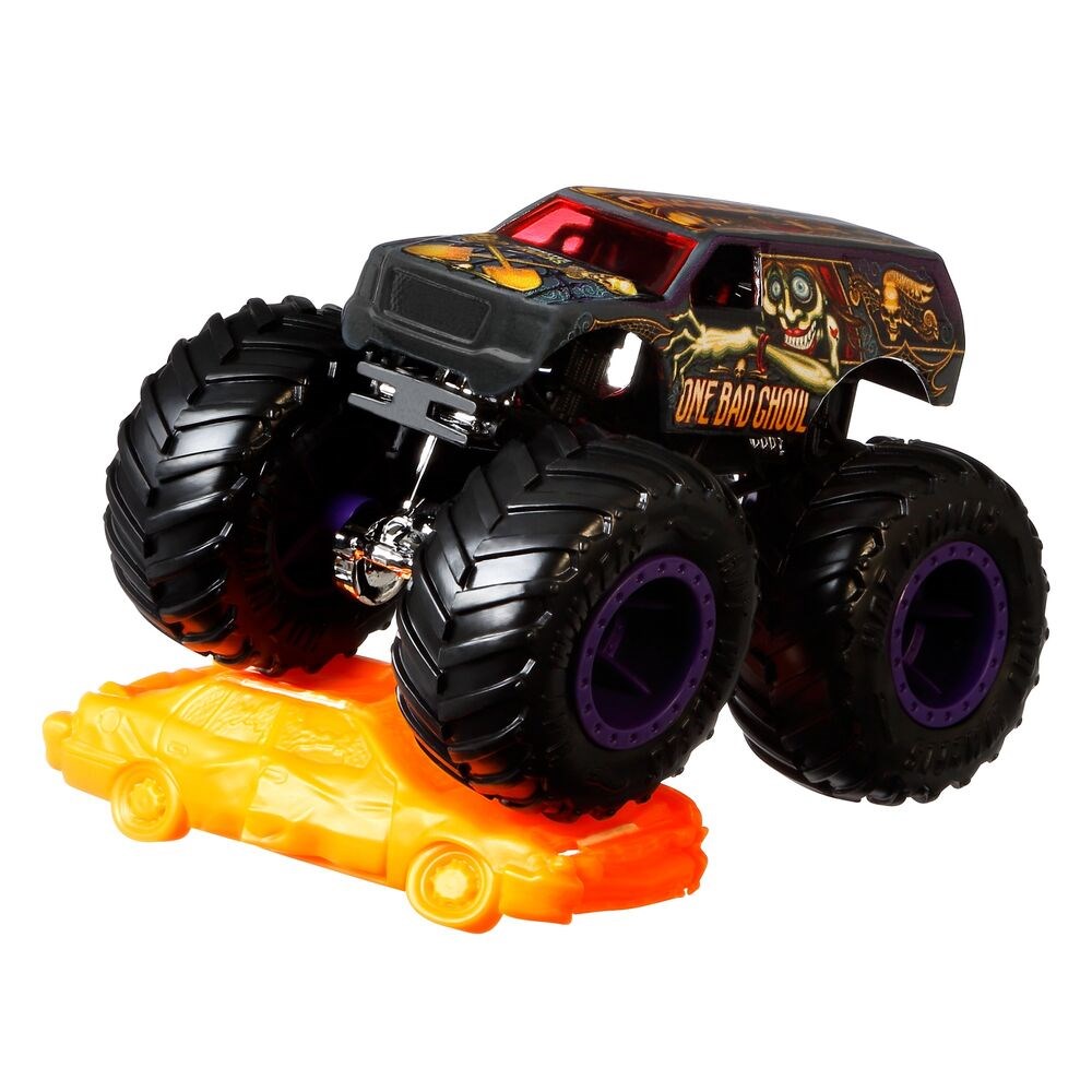 Metal Model Arabalar, Hot Wheels, Hot Wheels Monster Trucks 1:64 Arabalar FYJ44 GJD99 One Bad Ghoul