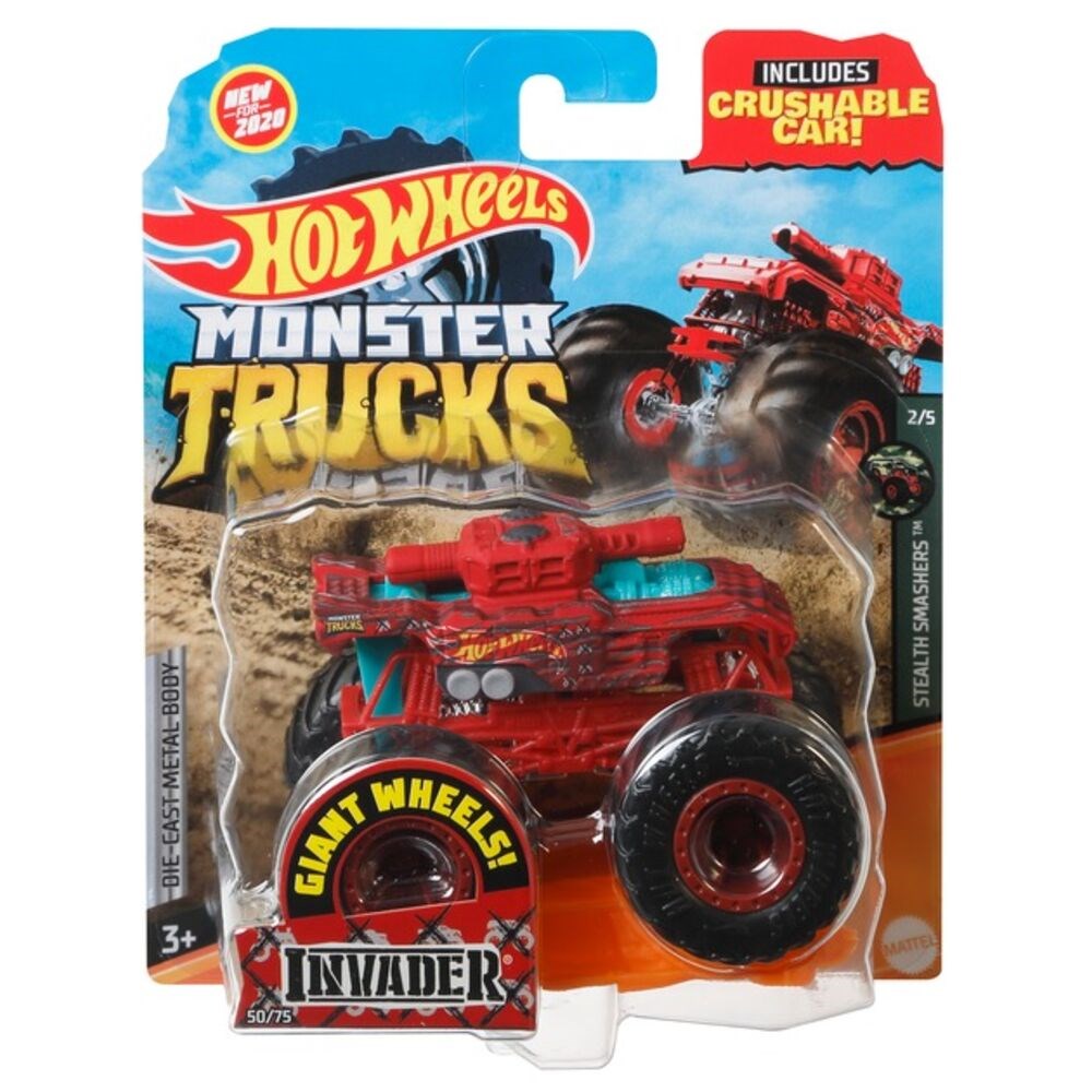 Metal Model Arabalar, Hot Wheels, Hot Wheels Monster Trucks 1:64 Arabalar FYJ44 GJF10 Invader