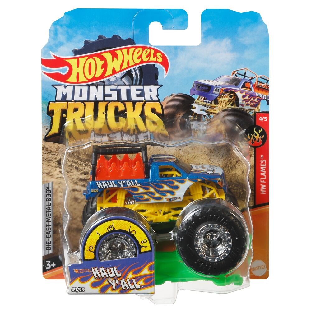 Metal Model Arabalar, Hot Wheels, Hot Wheels Monster Trucks 1:64 Arabalar FYJ44 GJD84 Haul Y'All