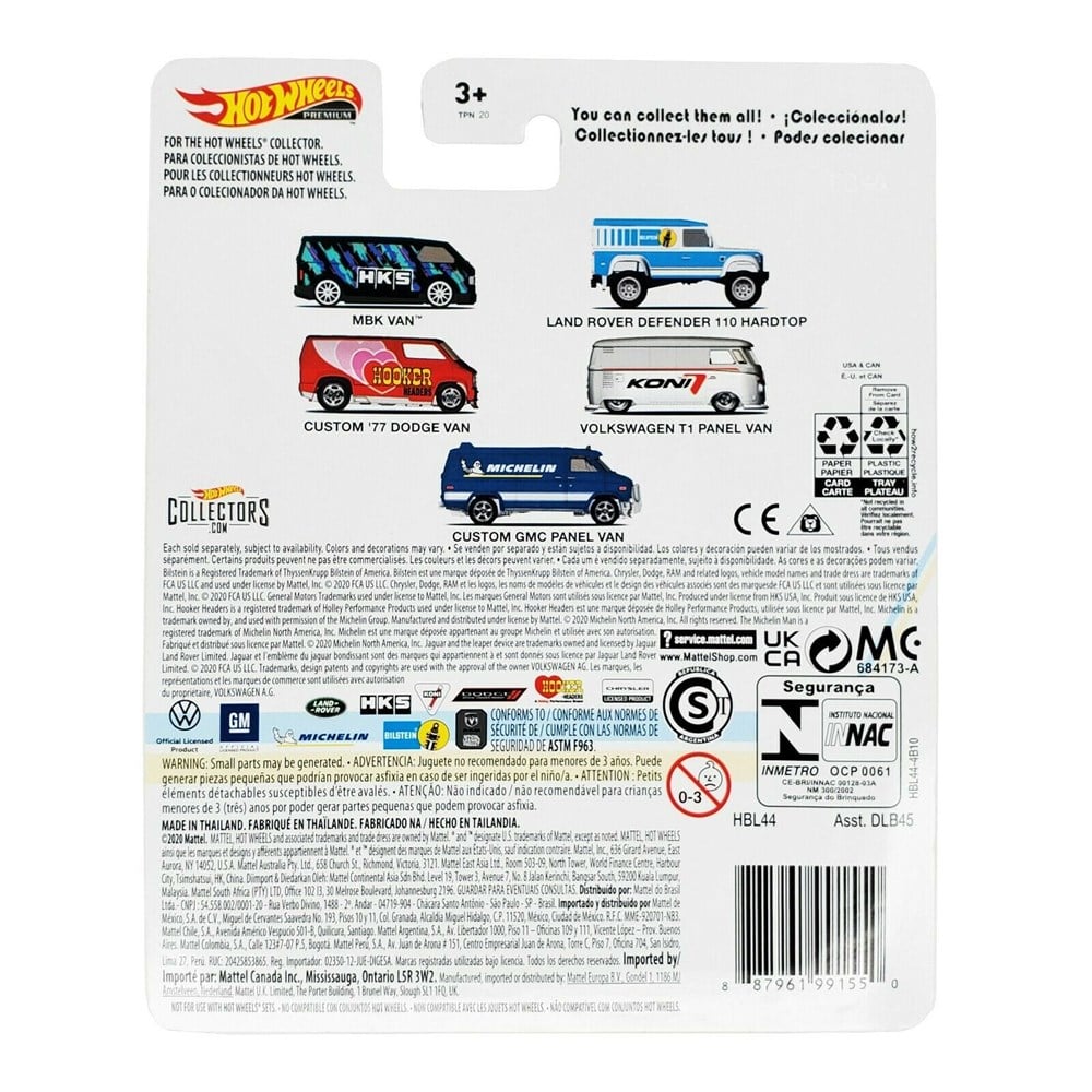 Metal Model Arabalar, Hot Wheels, Hot Wheels Pop Culture Premium Arabalar DLB45 GRL25 Custom GMC Panel Van 