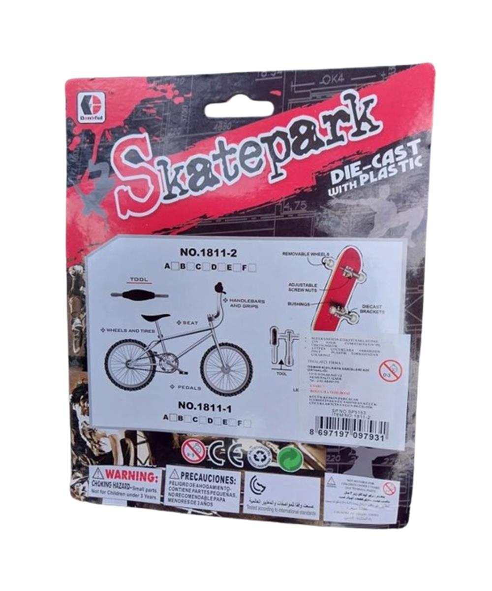 Metal Model Arabalar, OSMAN KIZILKAYA, KZL Sökülebilir Kaykay ve Bisiklet Oyun Seti 97931 Sarı Bisiklet