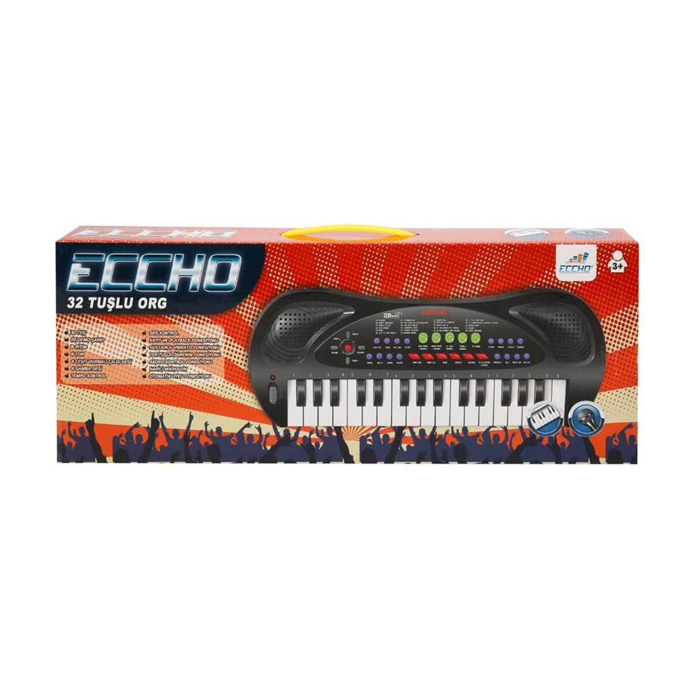 Müzik Aletleri, Sunman, Mikrofonlu Org 32 Tuşlu 32207 Siyah