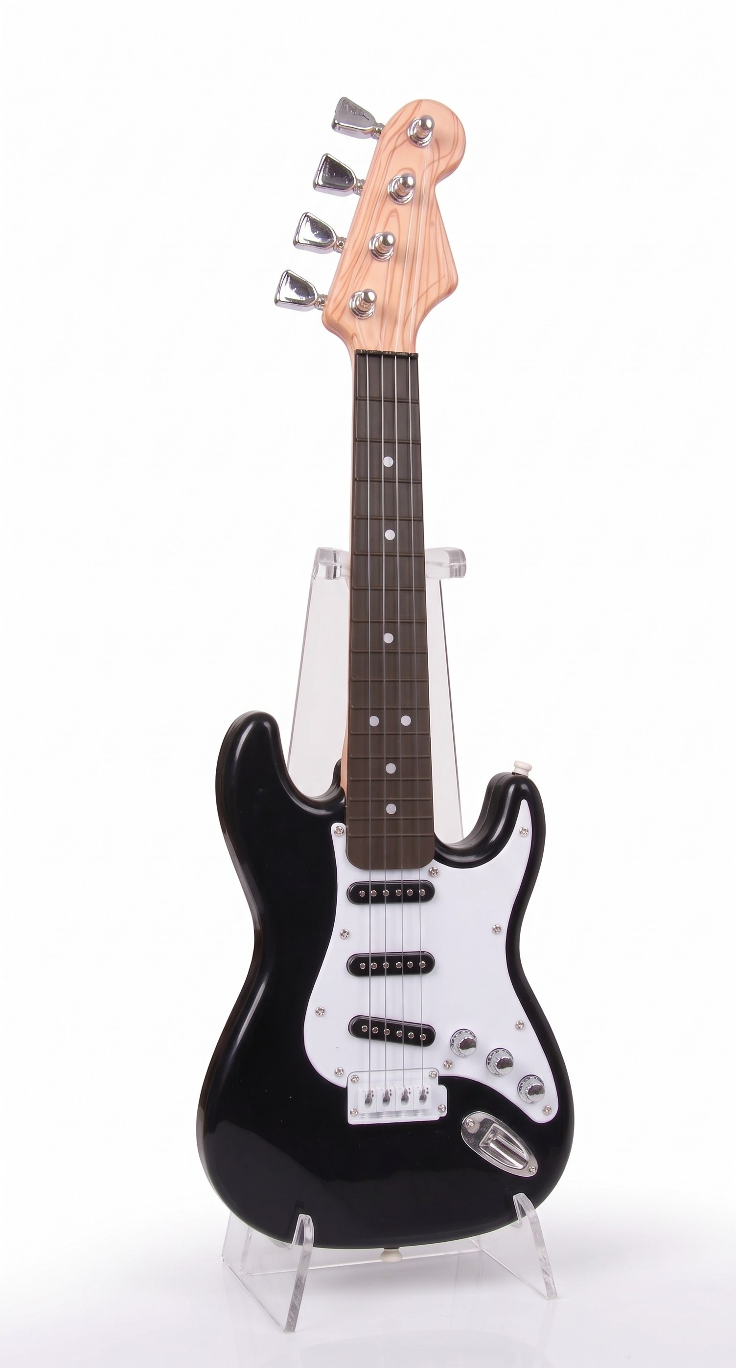 Müzik Aletleri, Sunman, Pilli Elektronik Rock Gitarı 44 cm 45111 Siyah