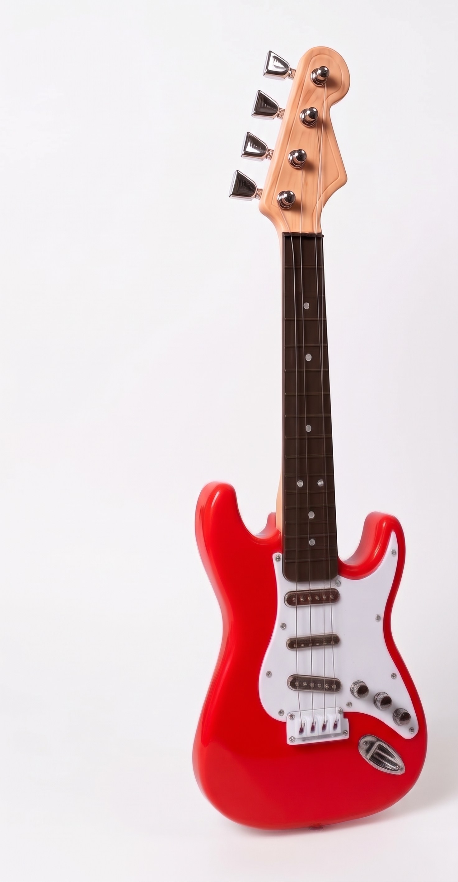Müzik Aletleri, Sunman, Pilli Elektronik Rock Gitarı 44 cm 45111 Kırmızı