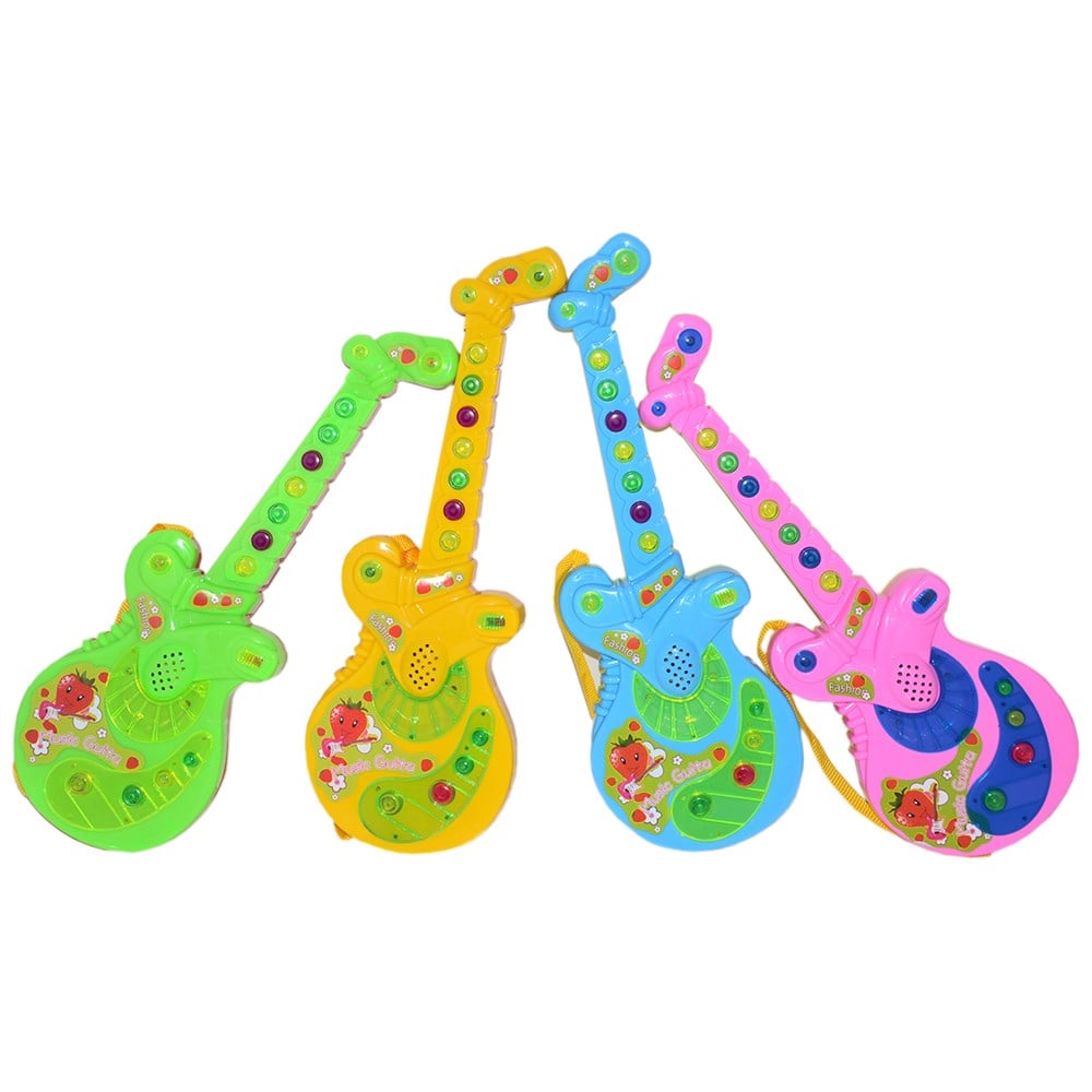 Müzik Aletleri, Can Oyuncak, Türkçe Müzikli Oyuncak Gitar Pembe Yeşil 07188