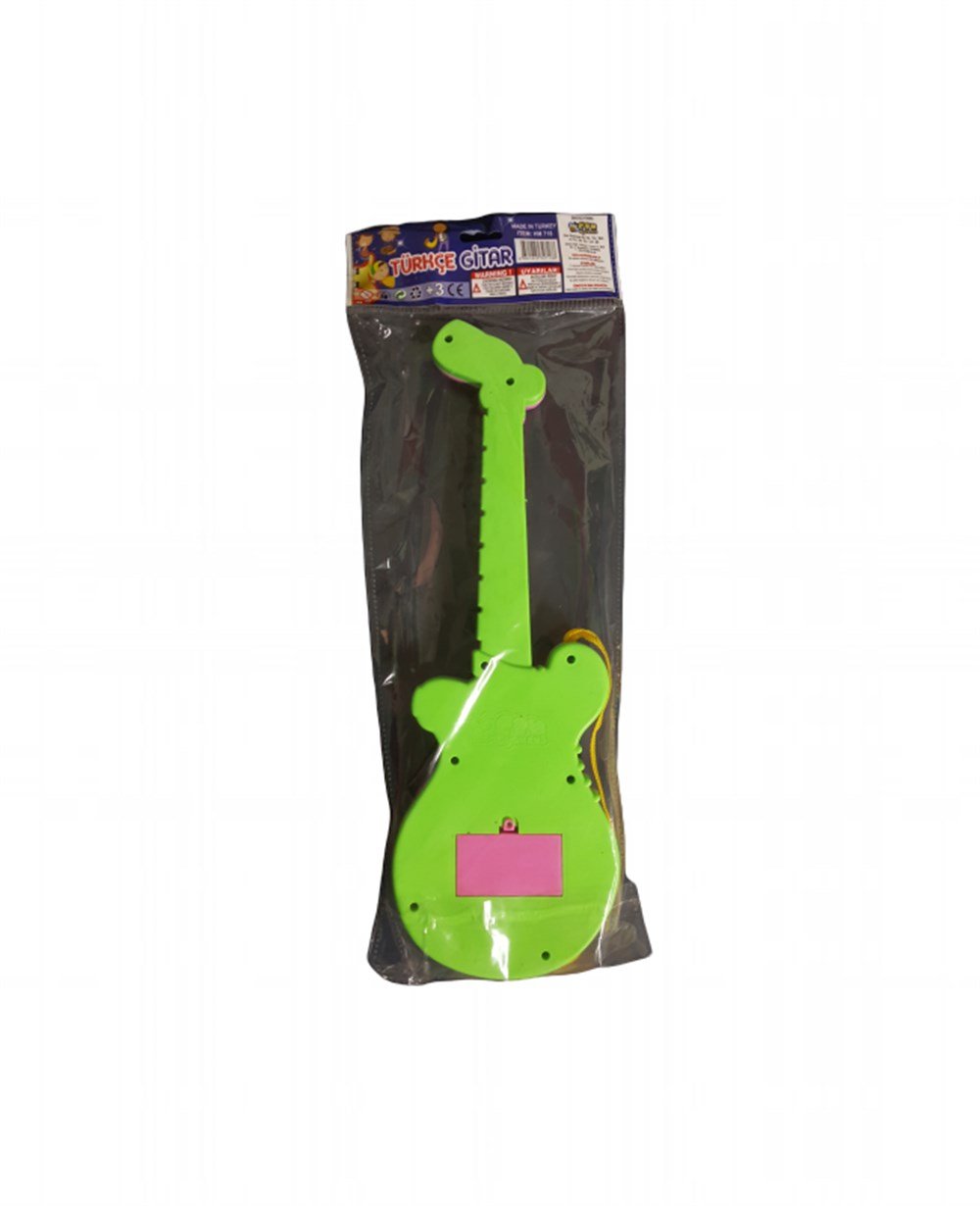 Müzik Aletleri, Can Oyuncak, Türkçe Müzikli Oyuncak Gitar Pembe Yeşil 07188