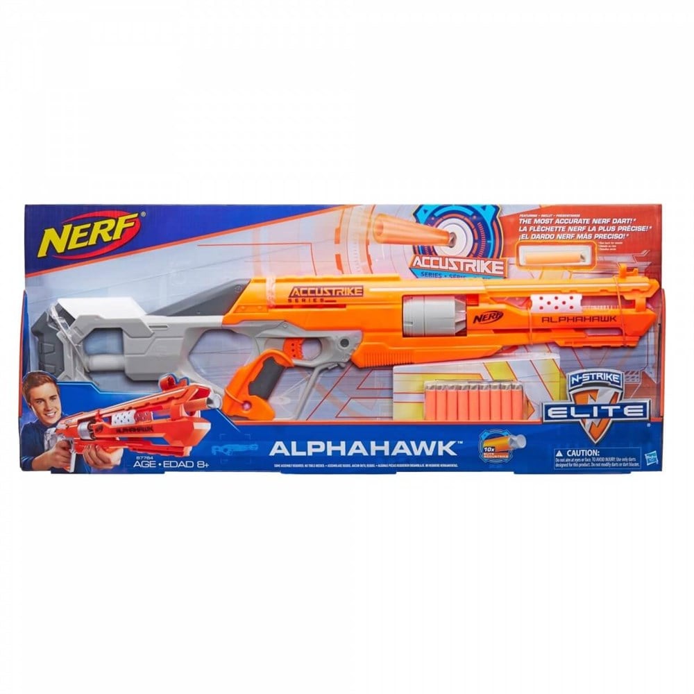 Nerf N-Strike Elite Accusstrike AlphaHawk 10 Dartlı B7784 