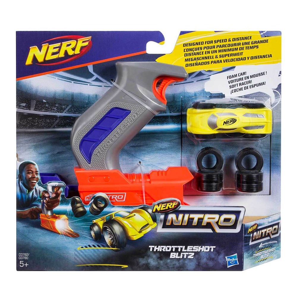 Nerf Nitro Throttleshot Blitz C0780 - Sarı Araba